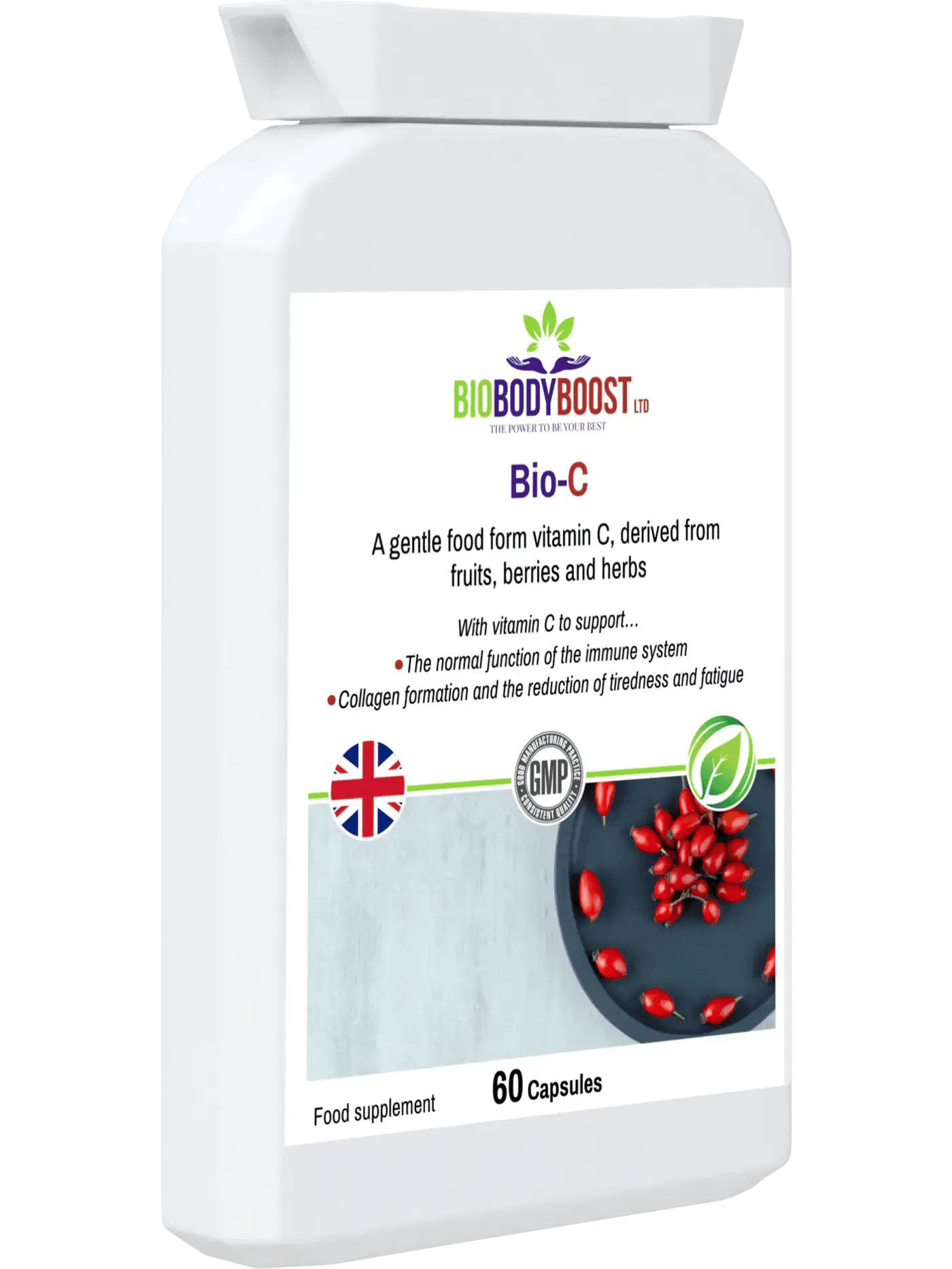 Bio-C - Non-acidic Food Form Vitamin C - BioBodyBoost