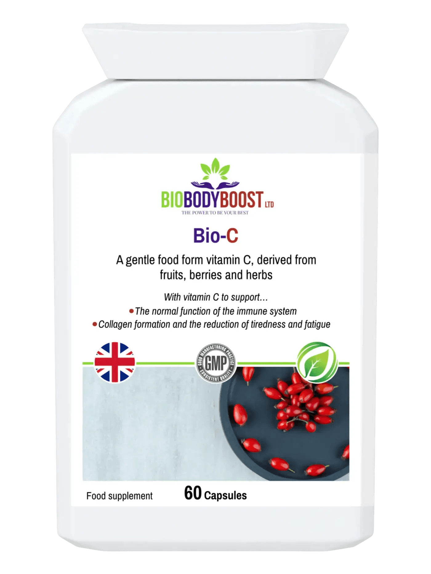 Bio-C - Non-acidic Food Form Vitamin C - BioBodyBoost