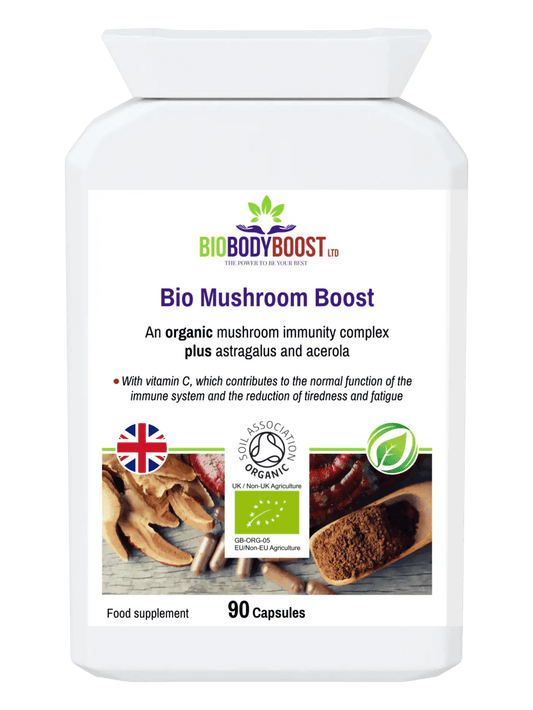 Bio Mushroom Boost - Organic Mushrooms Immunity Blend - Vitamins & Supplements