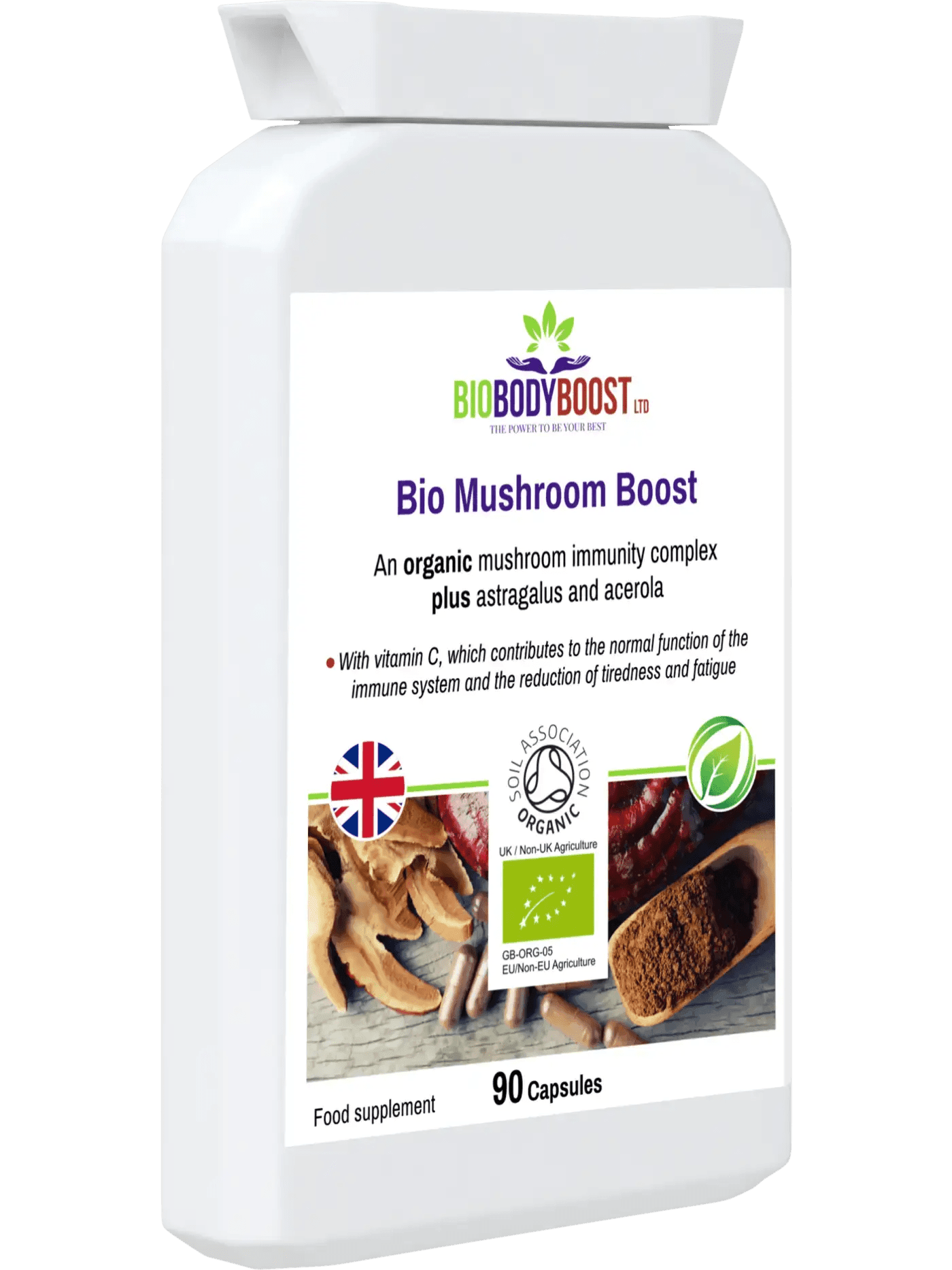 Bio Mushroom Boost - Organic Mushrooms Immunity Blend - BioBodyBoost