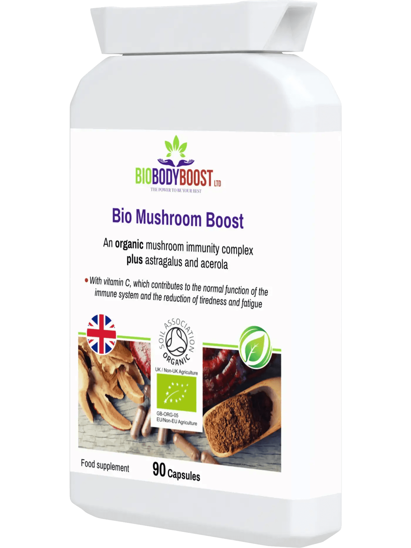 Bio Mushroom Boost - Organic Mushrooms Immunity Blend - BioBodyBoost