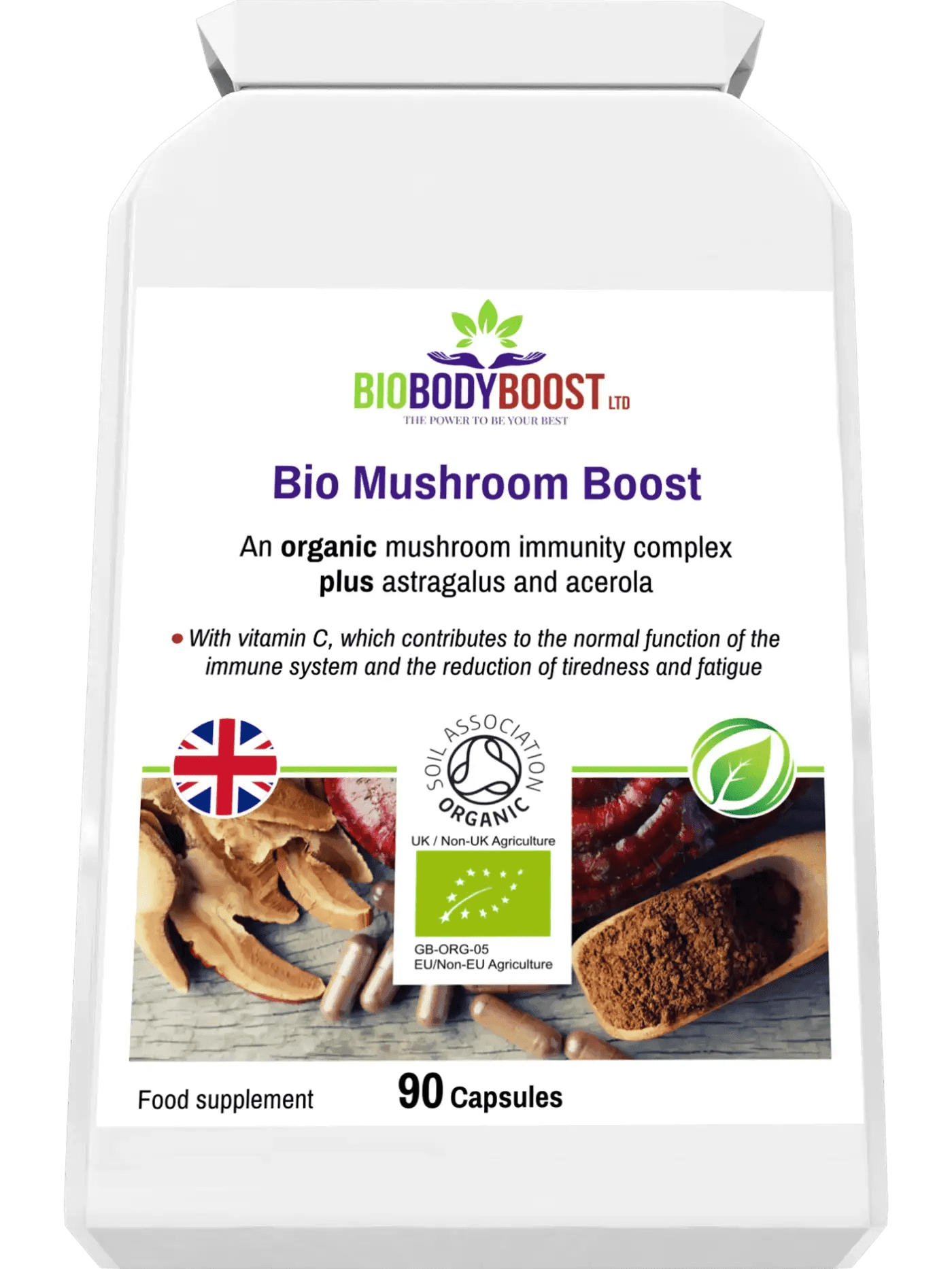 Bio Mushroom Boost - Organic Mushrooms Immunity Blend - BioBodyBoost