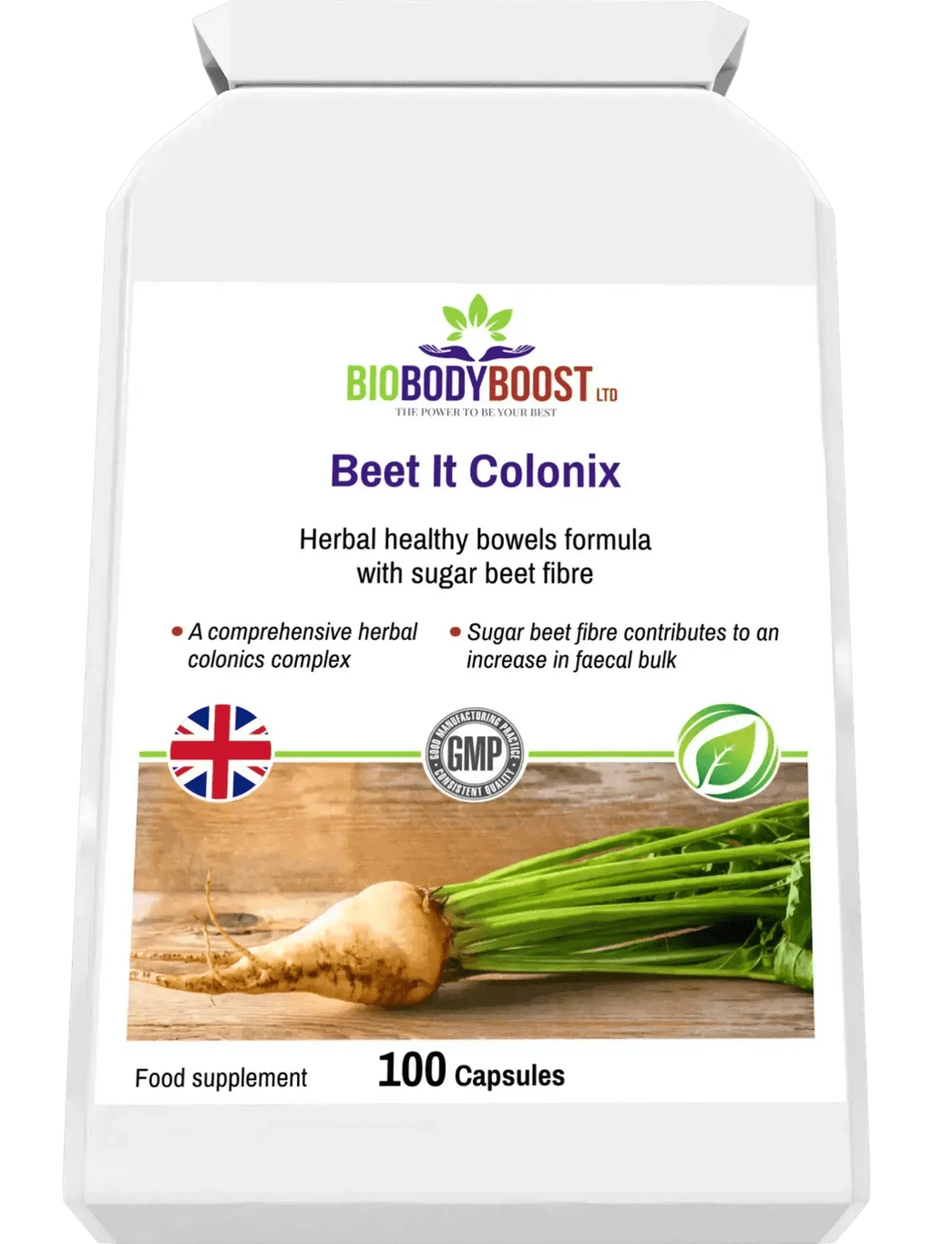 BioBodyBoost Cleanse & Detox Beet It Colonix - Herbal Colon Cleanse Formula