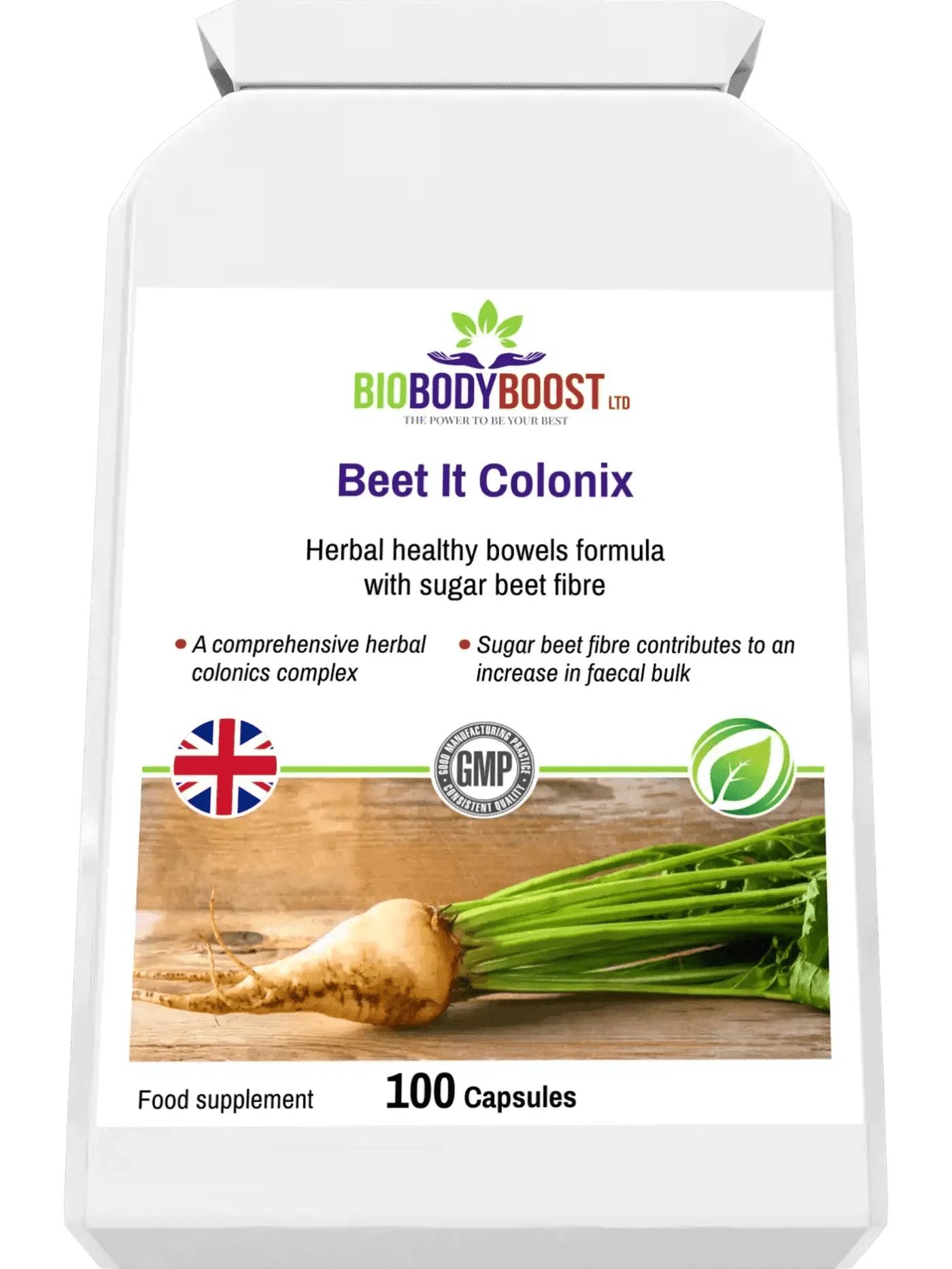 BioBodyBoost Cleanse & Detox Beet It Colonix - Herbal Colon Cleanse Formula