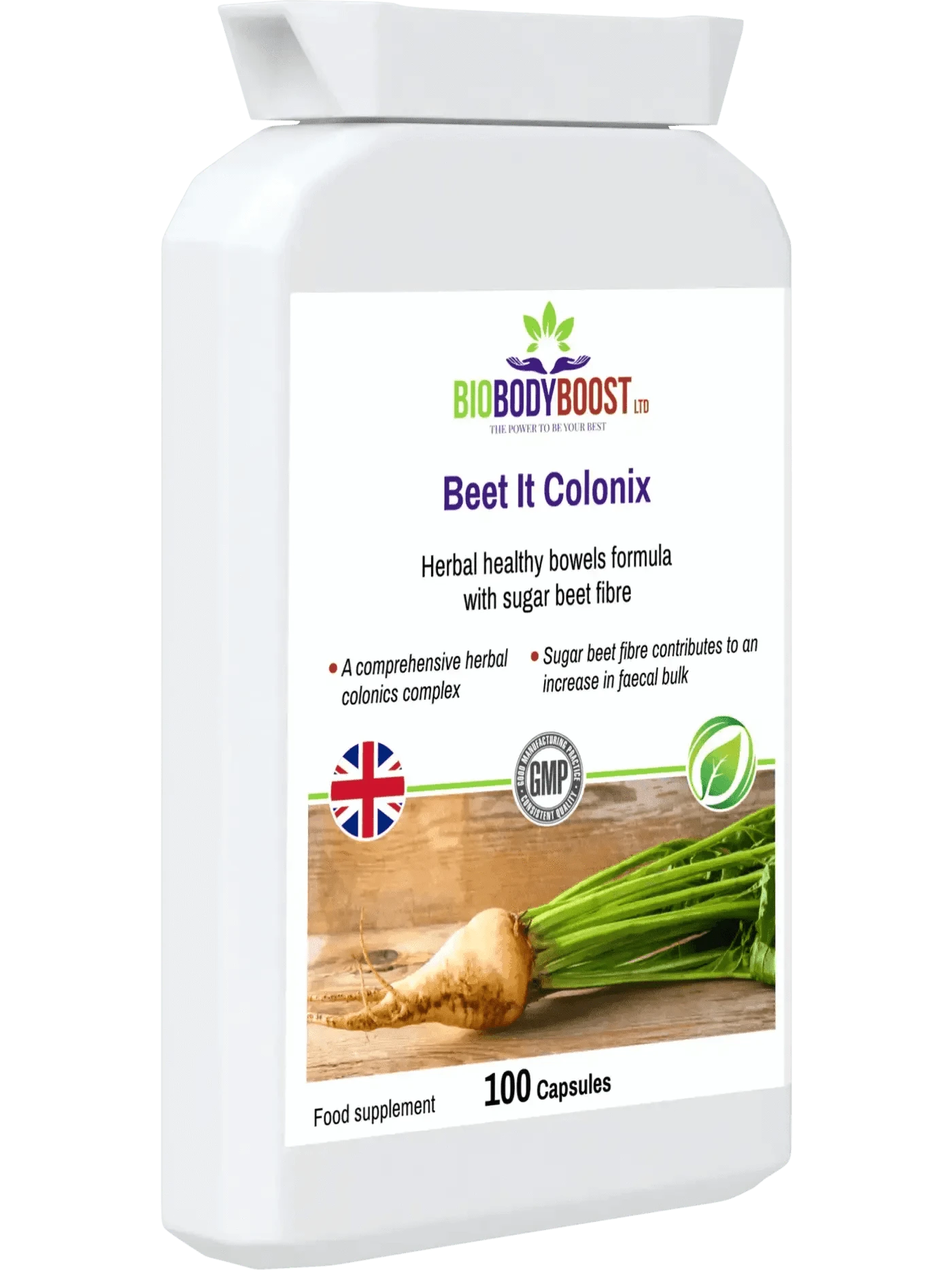 BioBodyBoost Cleanse & Detox Beet It Colonix - Herbal Colon Cleanse Formula