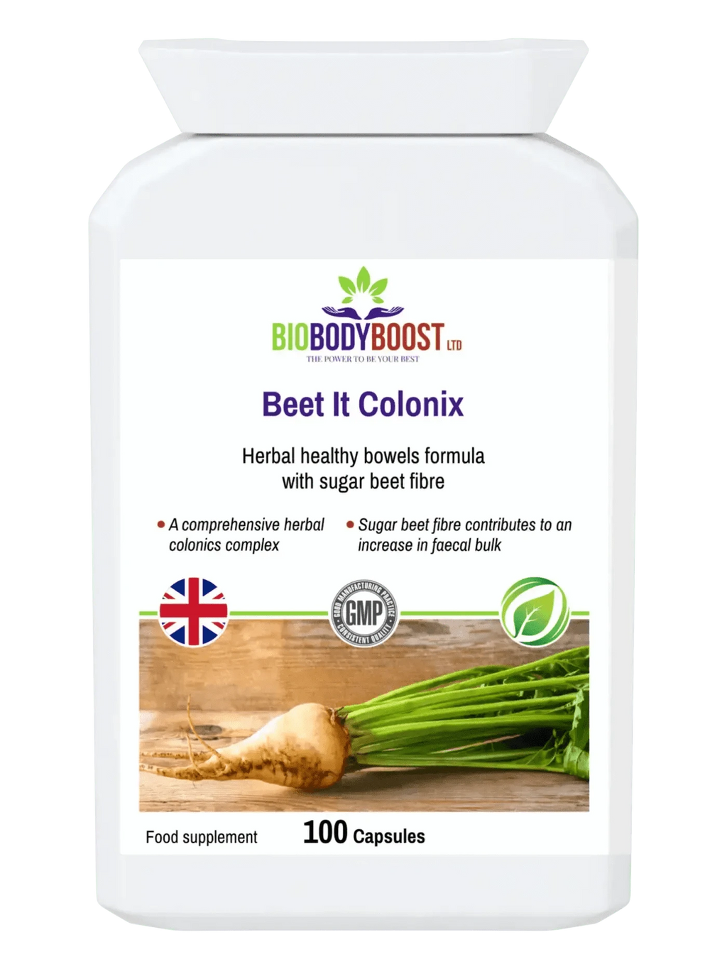 BioBodyBoost Cleanse & Detox Beet It Colonix - Herbal Colon Cleanse Formula
