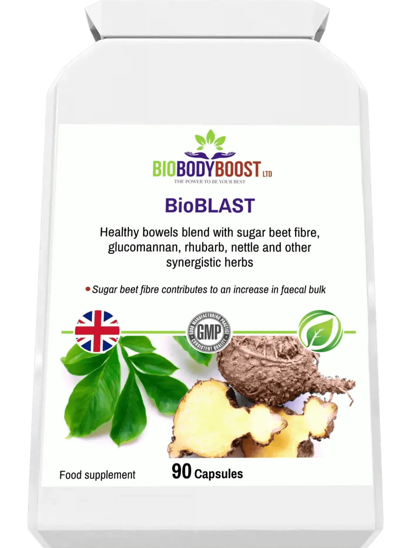 BioBodyBoost Digestive Supplements BioBlast - Natural Laxative - Fast-Acting Colon Cleanser
