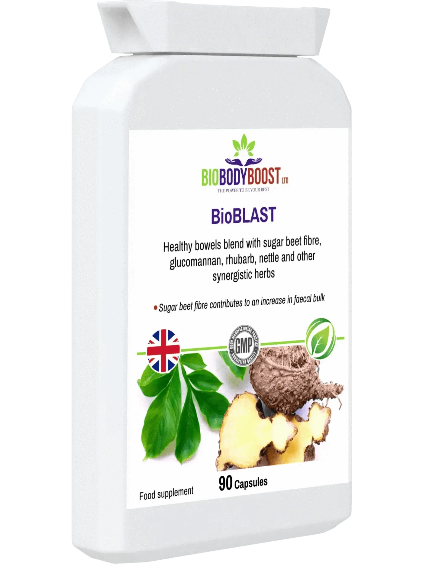 BioBodyBoost Digestive Supplements BioBlast - Natural Laxative - Fast-Acting Colon Cleanser