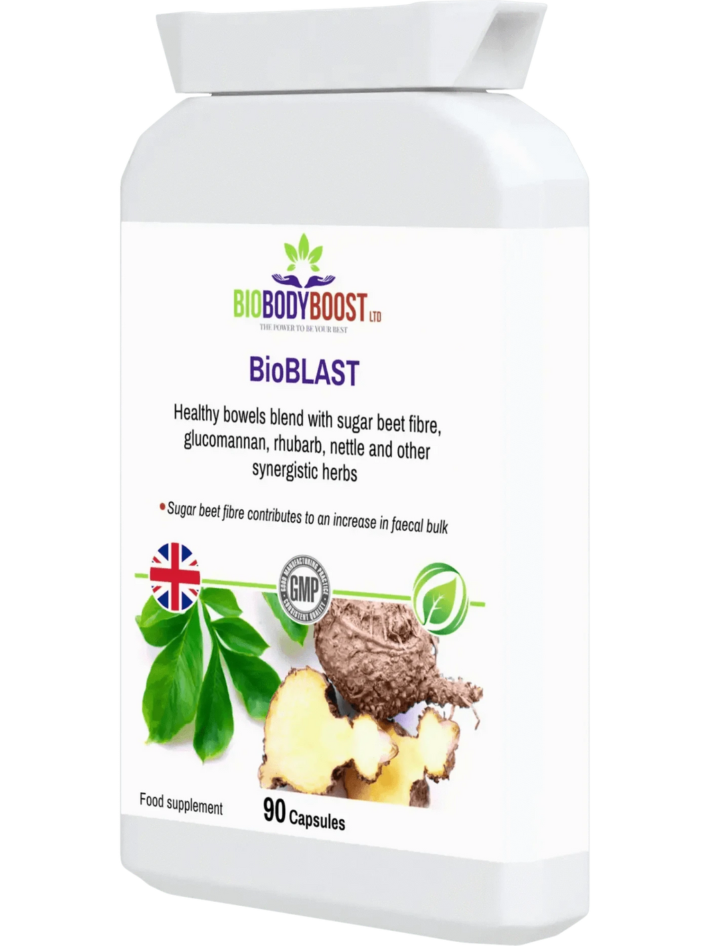 BioBodyBoost Digestive Supplements BioBlast - Natural Laxative - Fast-Acting Colon Cleanser