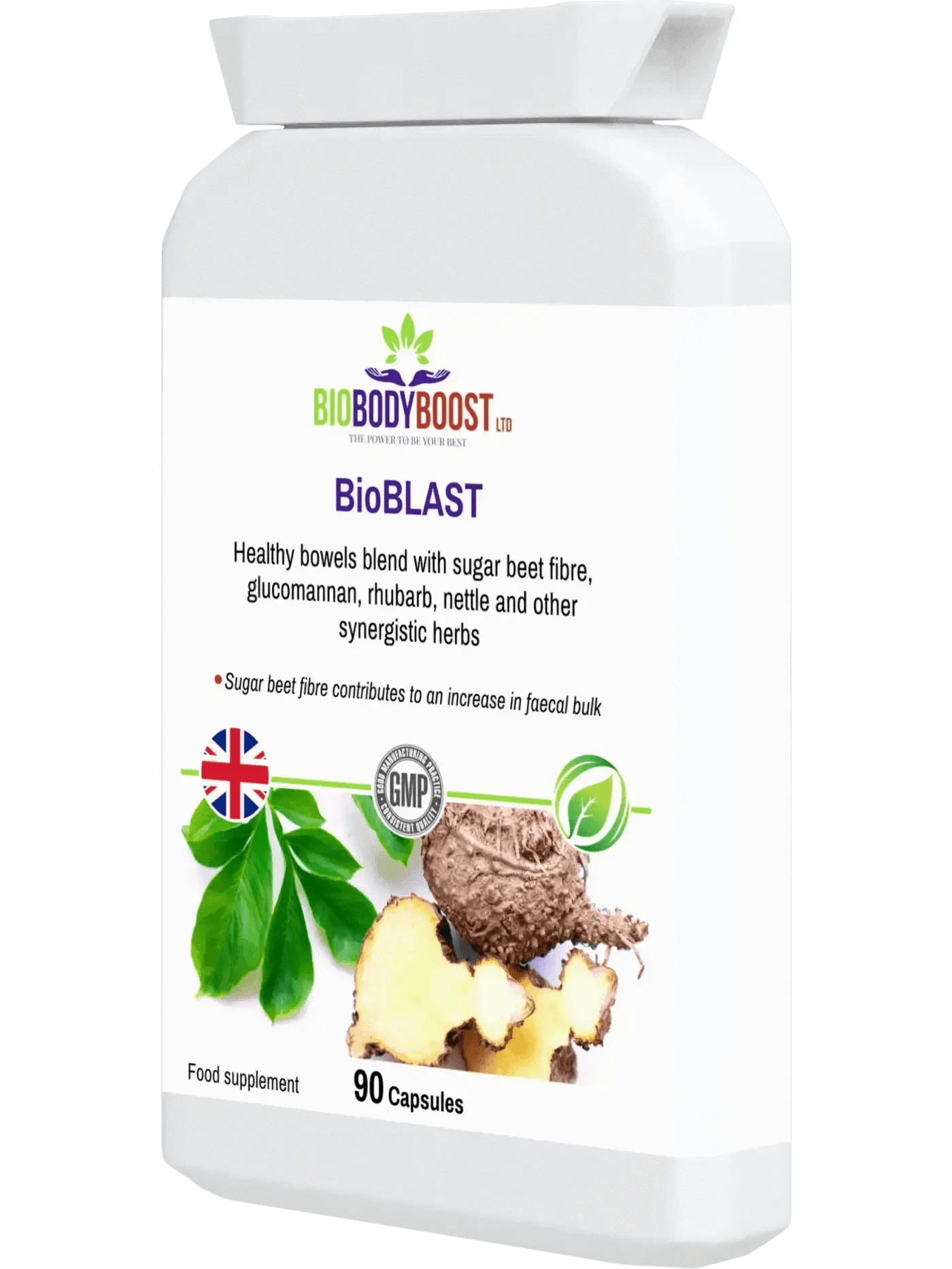 BioBodyBoost Digestive Supplements BioBlast - Natural Laxative - Fast-Acting Colon Cleanser