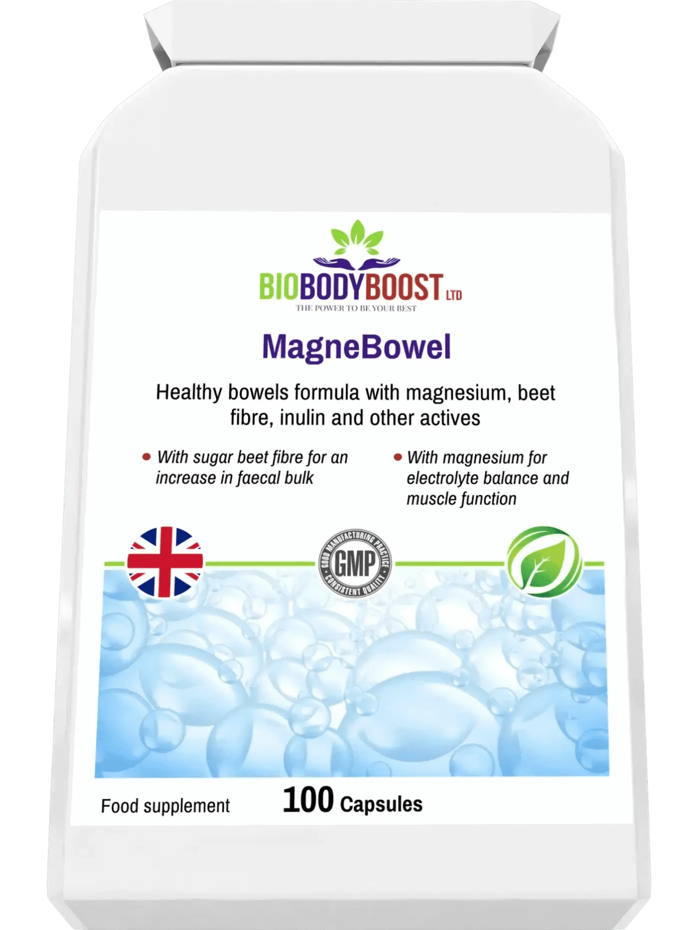 BioBodyBoost Digestive Supplements MagneBowel - Magnesium Cleanse & Detox Formula