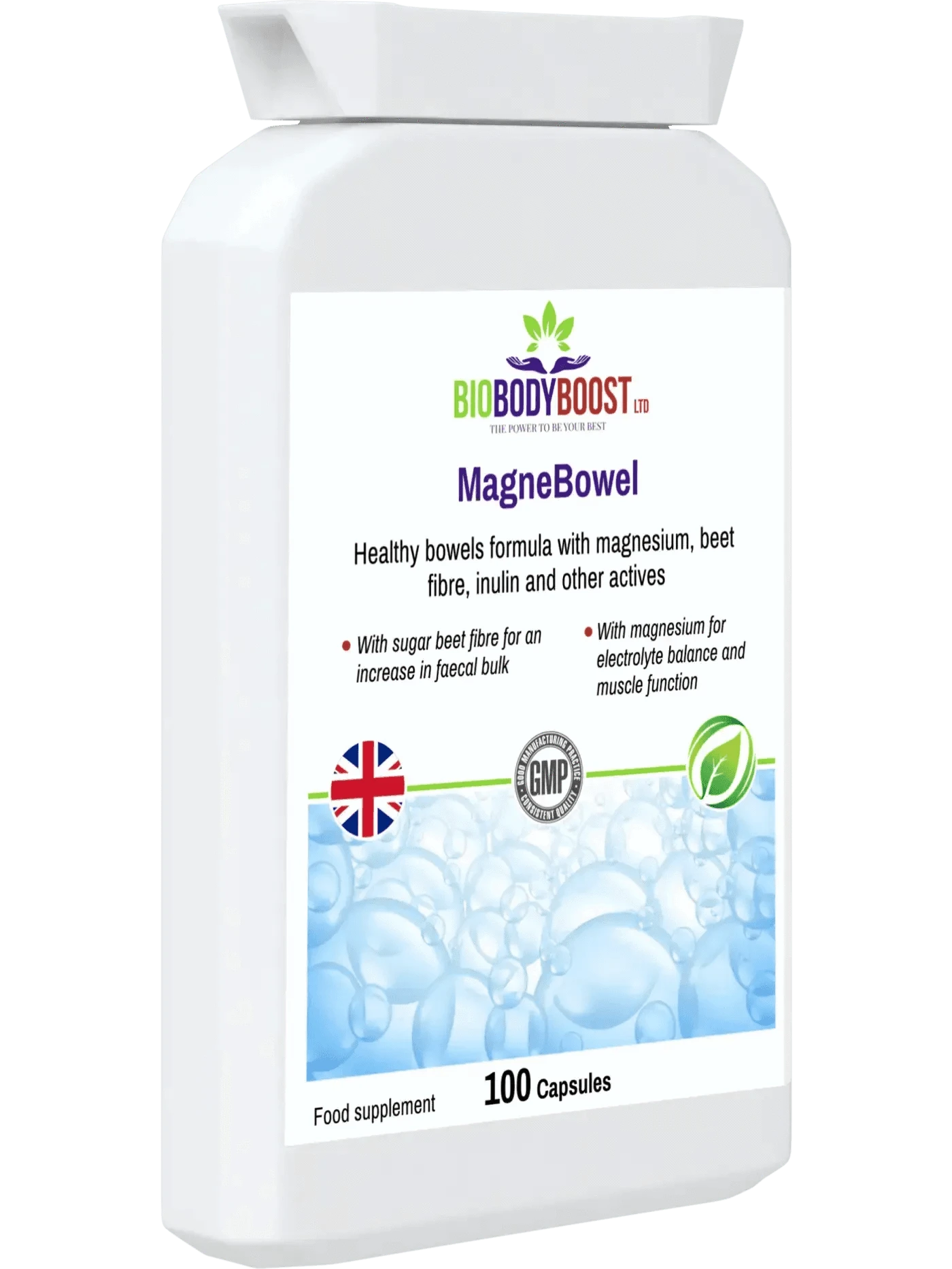 BioBodyBoost Digestive Supplements MagneBowel - Magnesium Cleanse & Detox Formula