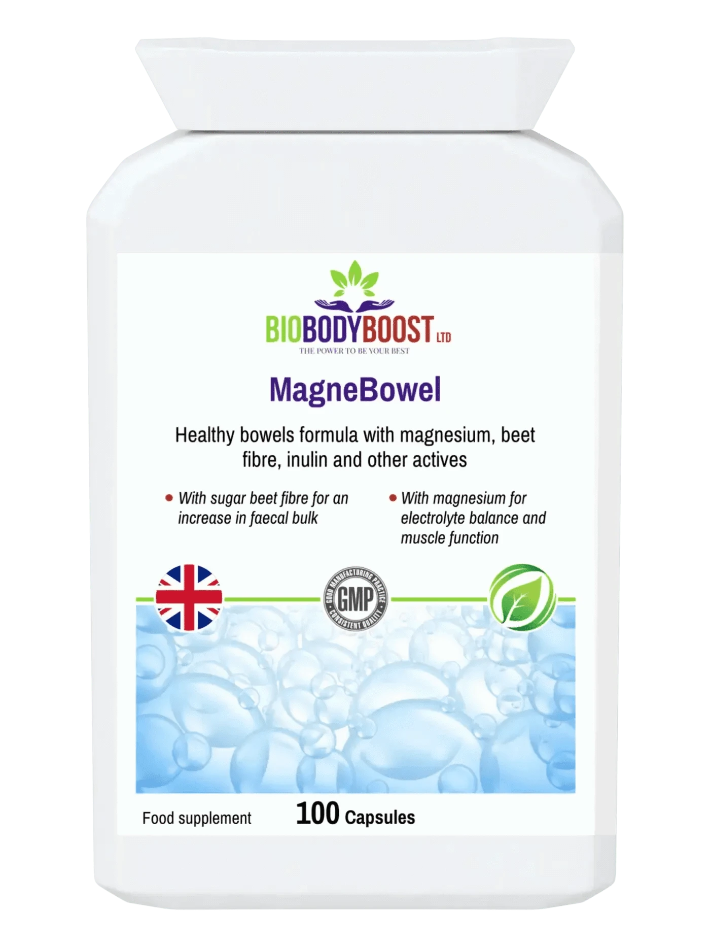 BioBodyBoost Digestive Supplements MagneBowel - Magnesium Cleanse & Detox Formula