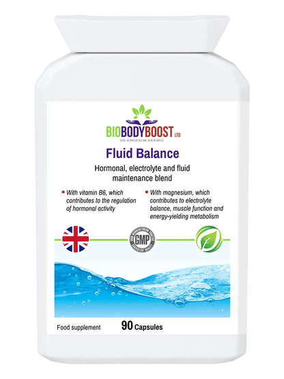 BioBodyBoost Fluid Balance Capsules for Hormonal Support and Electrolyte Water Retention in 90 Count