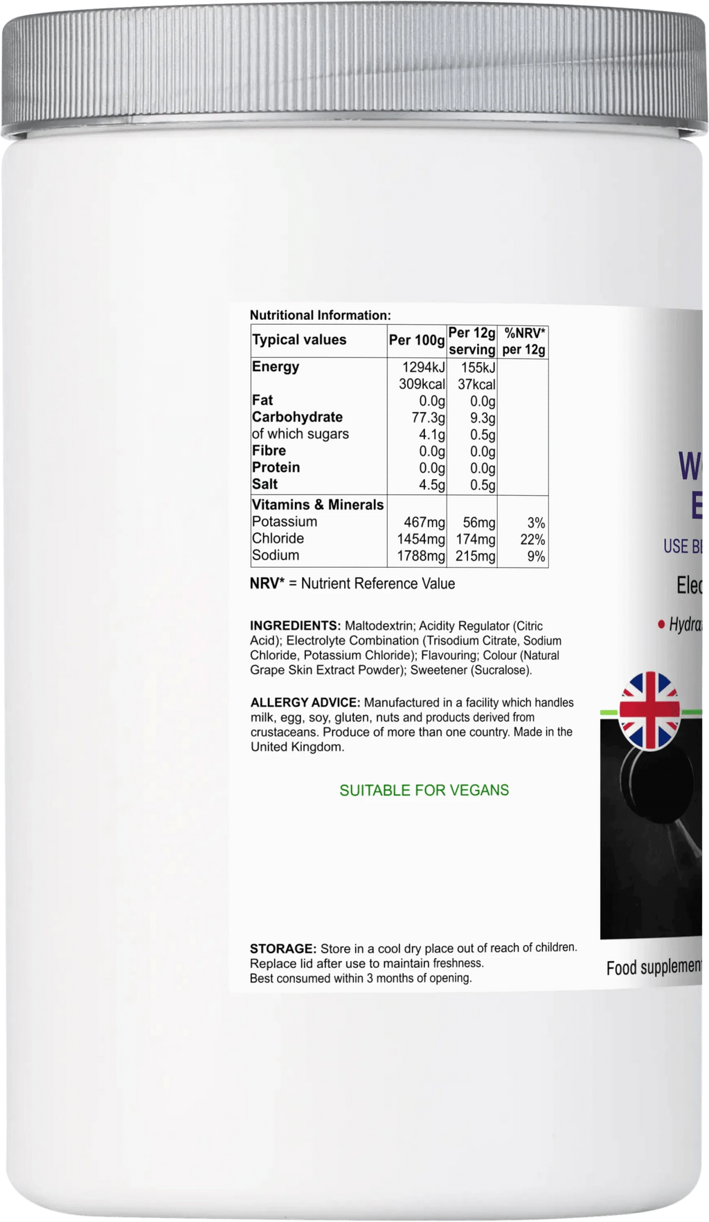 BioBodyBoost Electrolytes Electro-Hidr8 - Electrolyte Drink Mix Berry