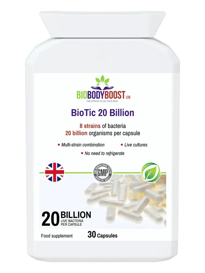 BioBodyBoost Food Supplement BioBodyBoost Vegan Probiotic - 20 Billion Live Cultures