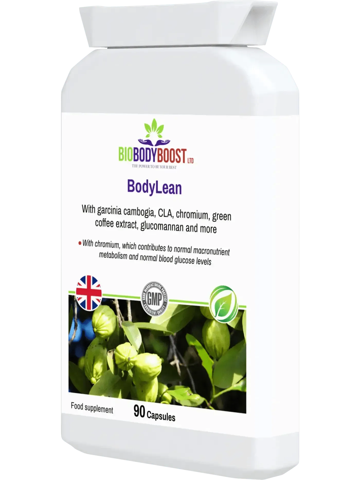 BioBodyBoost BodyLean 90 Capsules with Garcinia Cambogia for healthy metabolism support