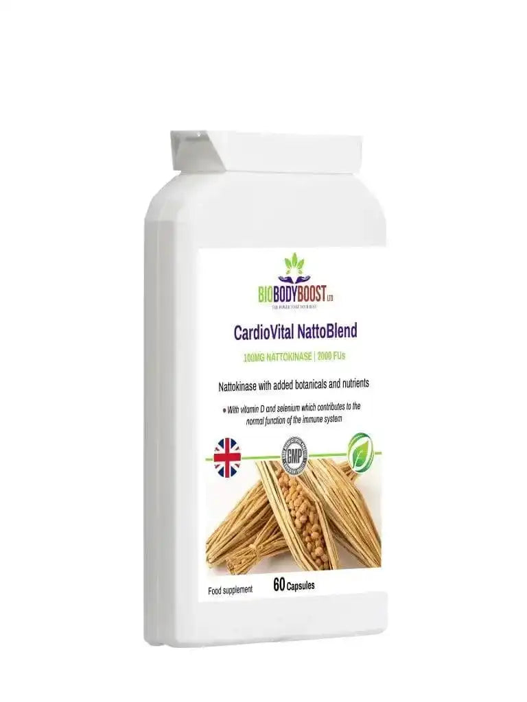 BioBodyBoost Herbal Multivitamins CardioVital Natto Blend - Nattokinase Supplement