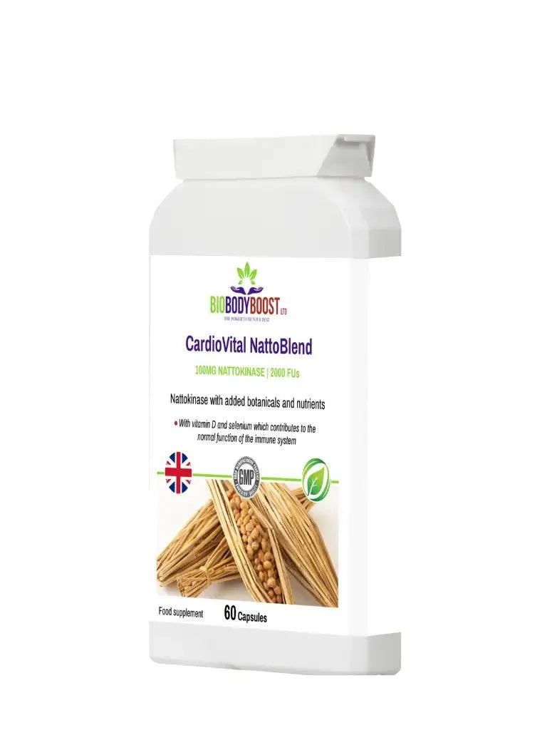 BioBodyBoost CardioVital NattoBlend Herbal Multivitamins with Nattokinase for optimal health support