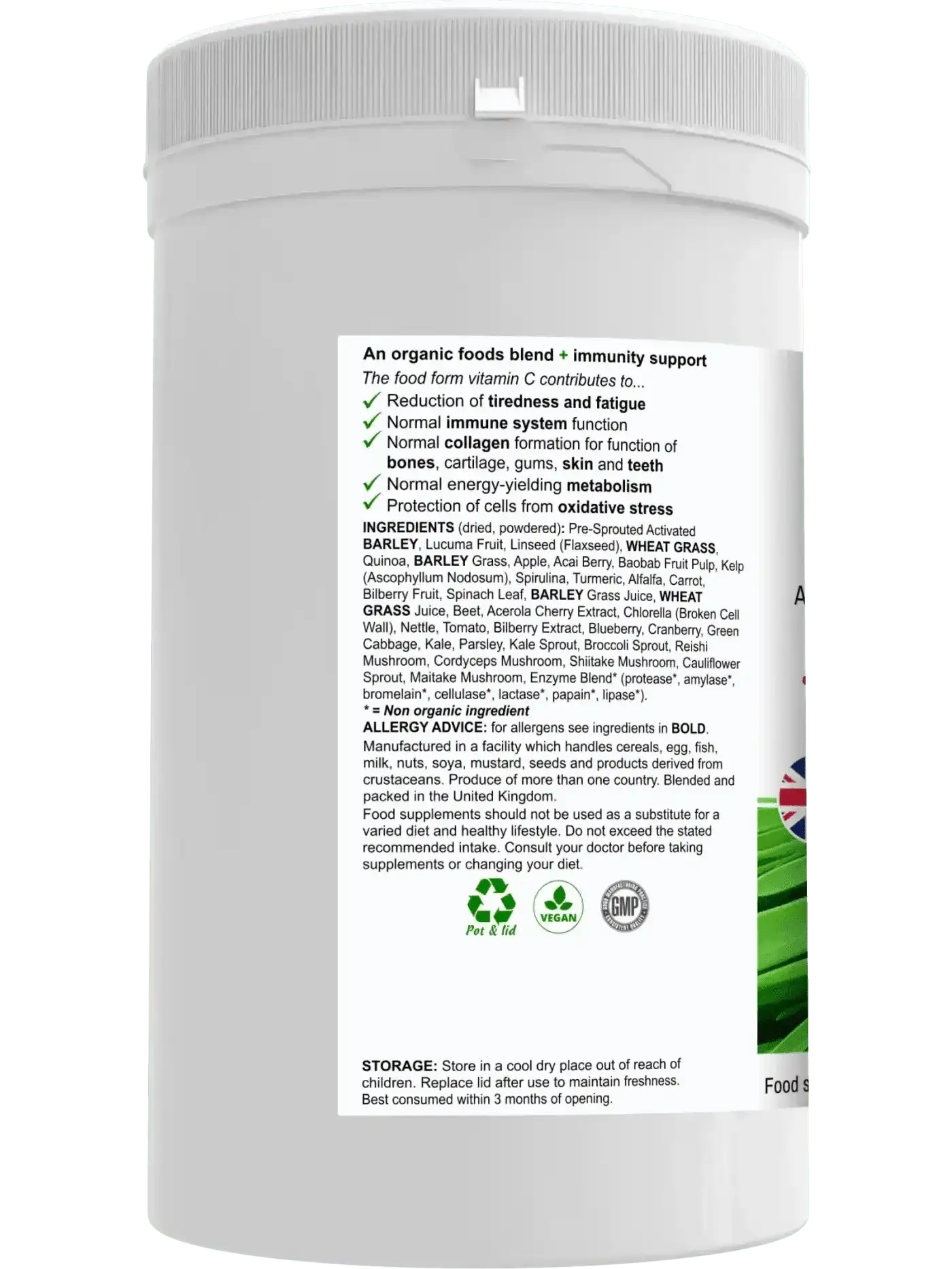 BioBodyBoost Nutrition Drinks & Shakes BioGreenz Organic Green Meal Shake - Complete Plant-Based Nutrition