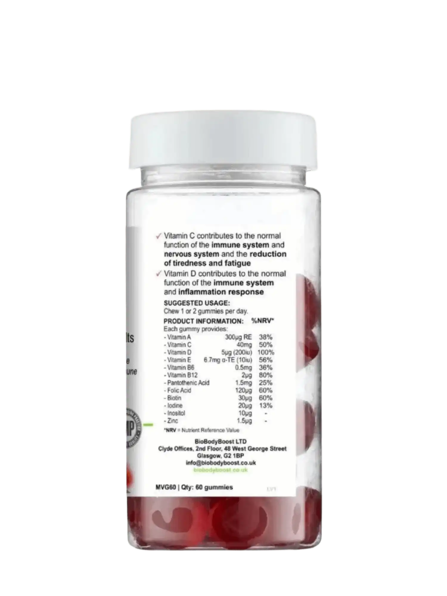 BioBodyBoost Nutrition Gels & Chews BIOBODYBOOST GUMMIES - Chewable Daily Multivitamins