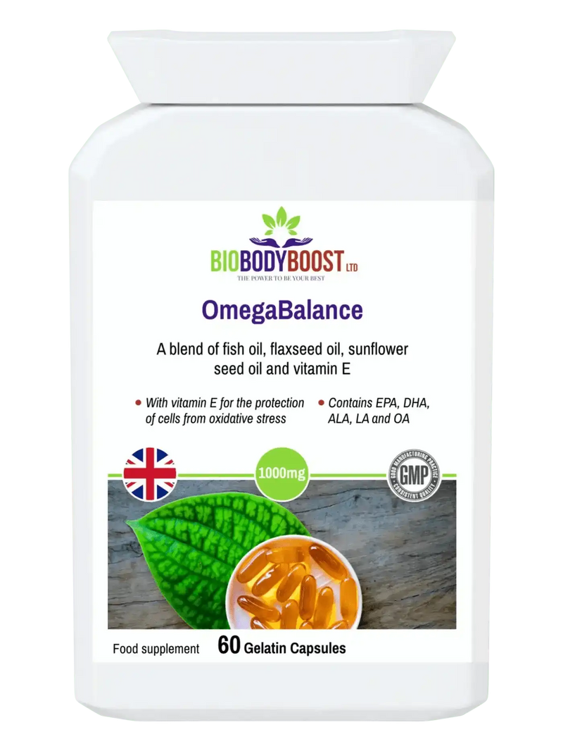 BioBodyBoost Omega Fatty Acids OmegaBalance - Omega 3, 6, 9 Oils Blend