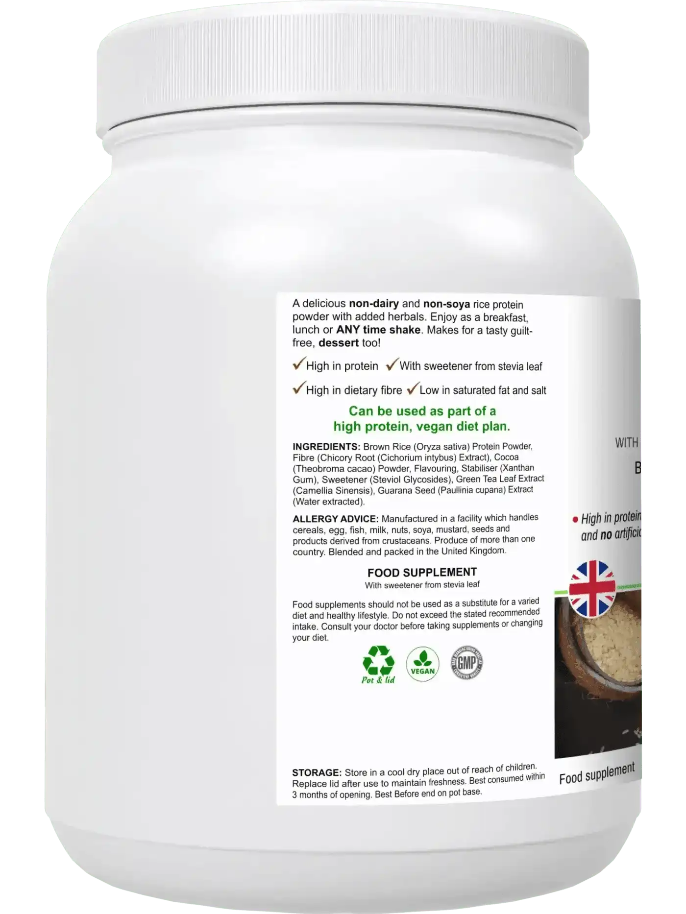 BioBodyBoost Protein Powders RicePro - Rice Protein Powder Blend