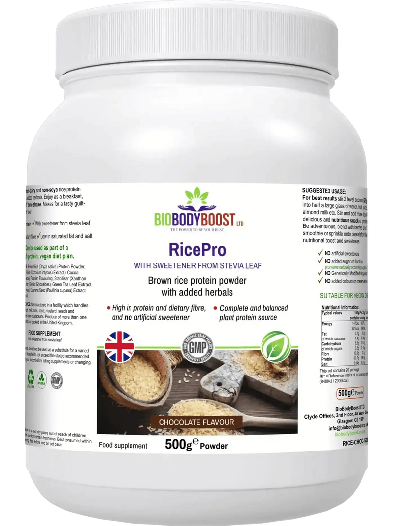 BioBodyBoost Protein Powders RicePro - Rice Protein Powder Blend