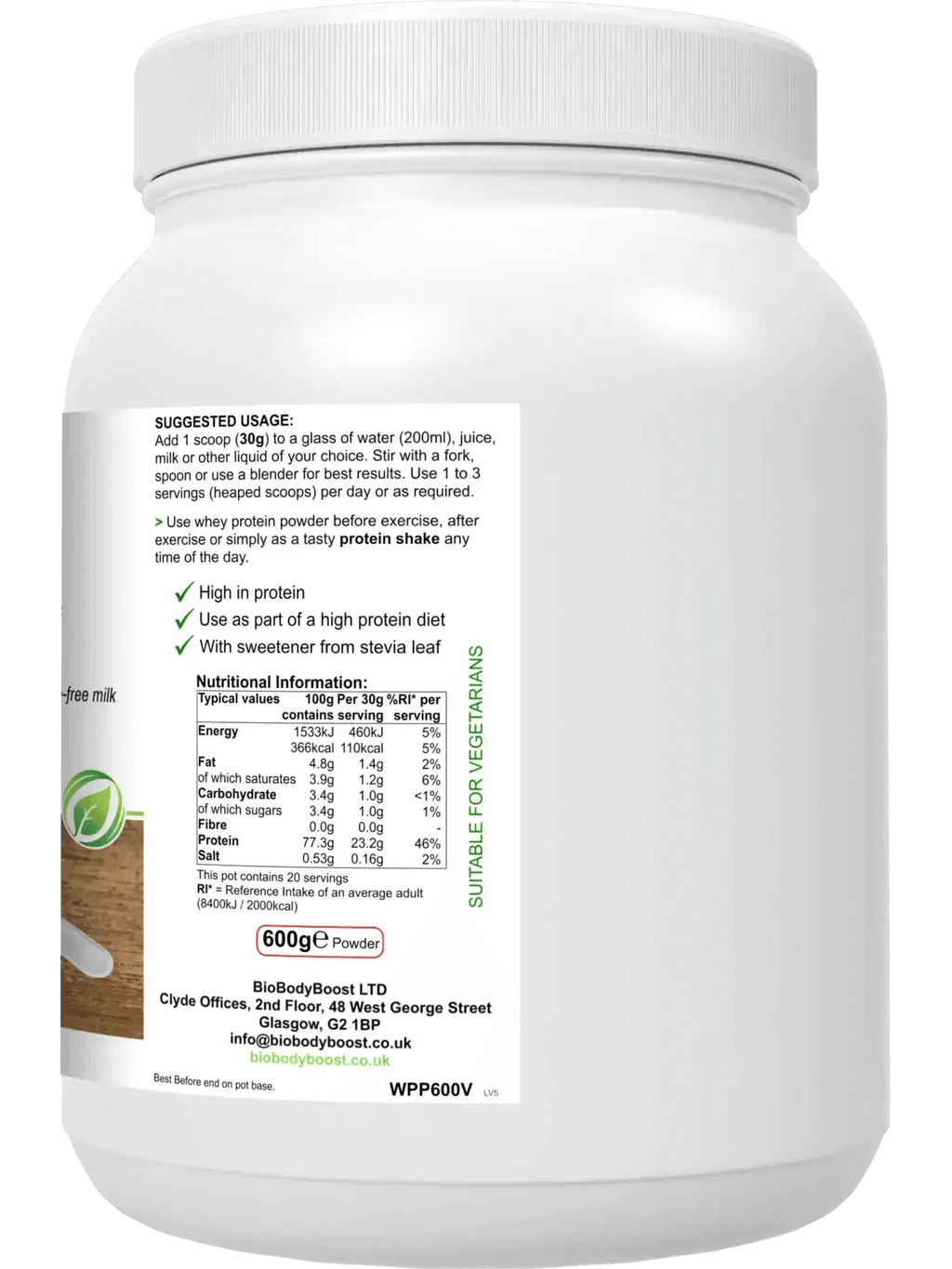 BioBodyBoost Protein Powders WheyPro Vanilla - Whey Protein Powder