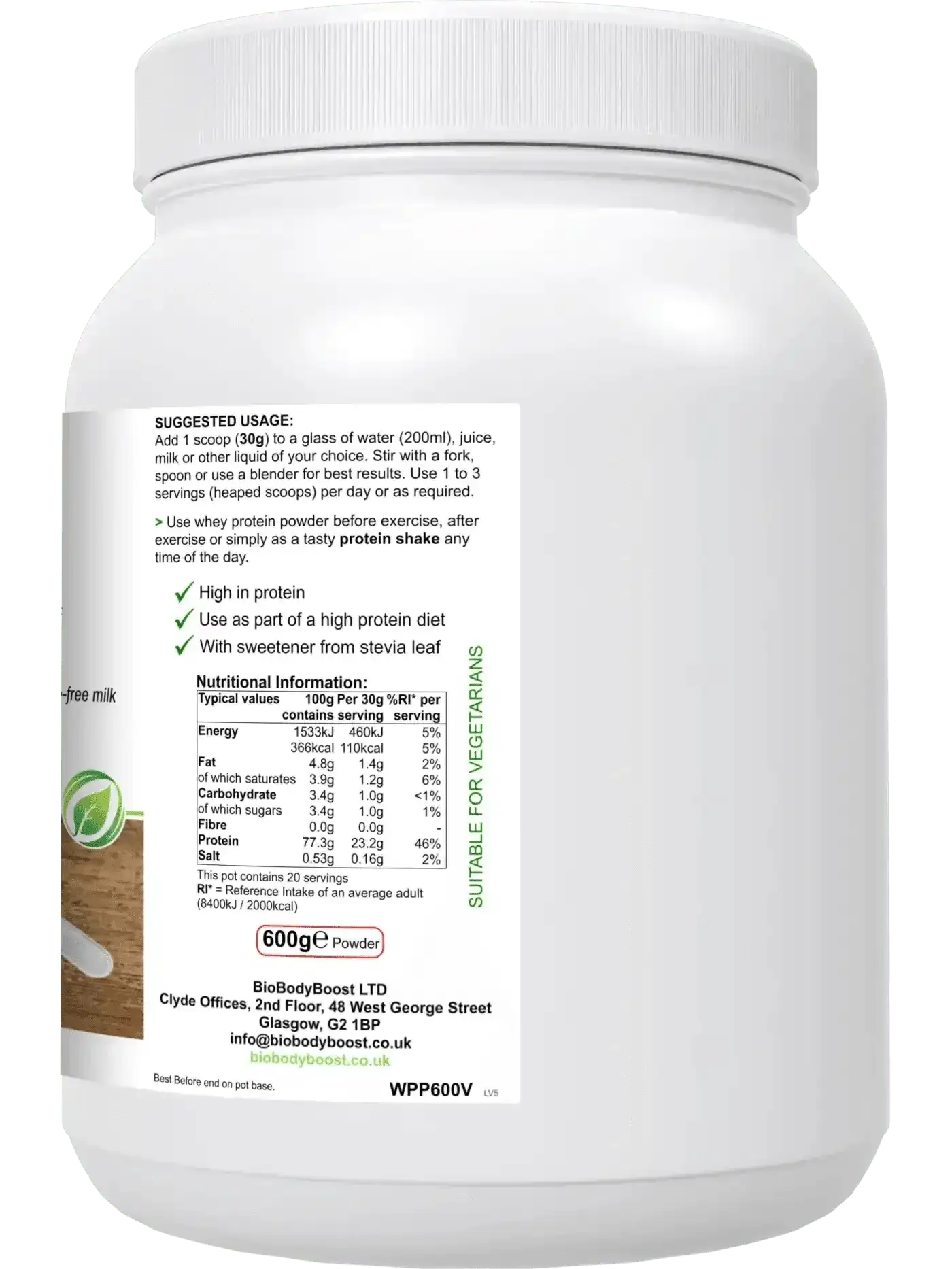 BioBodyBoost Protein Powders WheyPro Vanilla - Whey Protein Powder