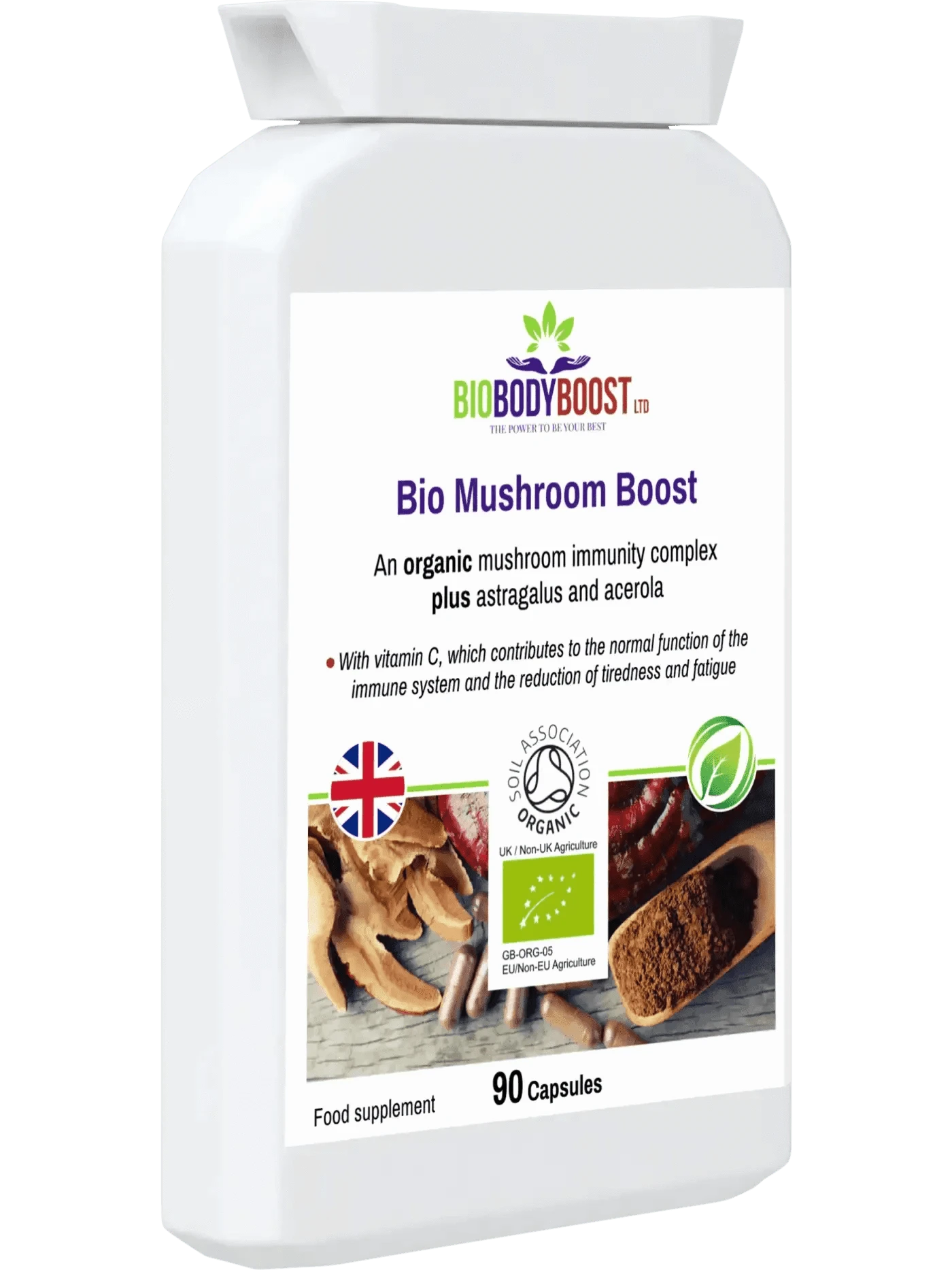 BioBodyBoost Vitamins & Supplements Bio Mushroom Boost - Organic Mushrooms Immunity Blend