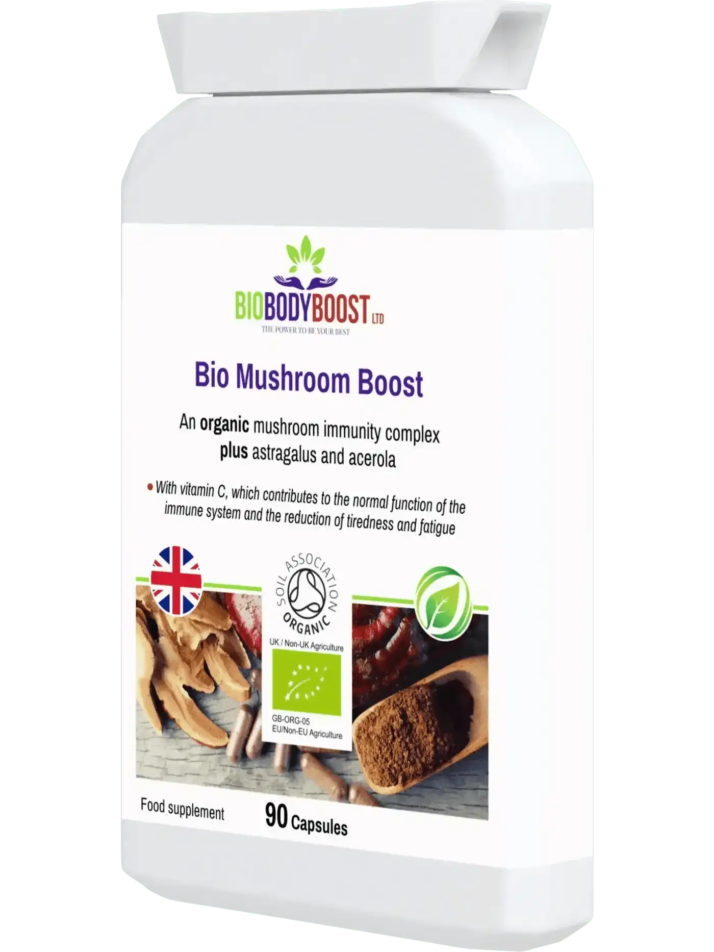 BioBodyBoost Vitamins & Supplements Bio Mushroom Boost - Organic Mushrooms Immunity Blend