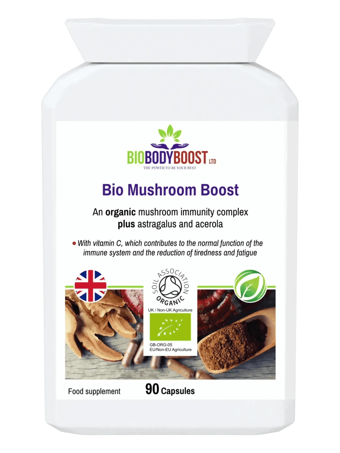 BioBodyBoost Vitamins & Supplements Bio Mushroom Boost - Organic Mushrooms Immunity Blend