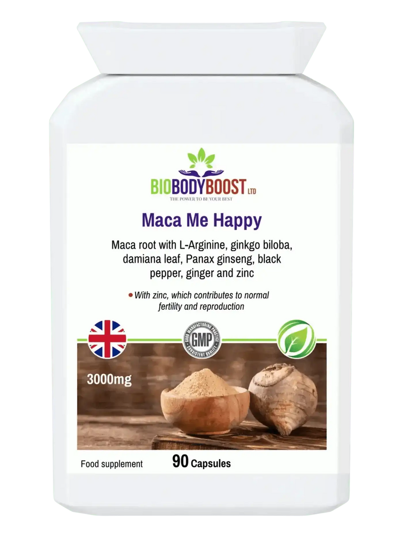 BioBodyBoost Vitamins & Supplements BioBodyBoost Maca Reproductive Health Supplement - 90 Capsules