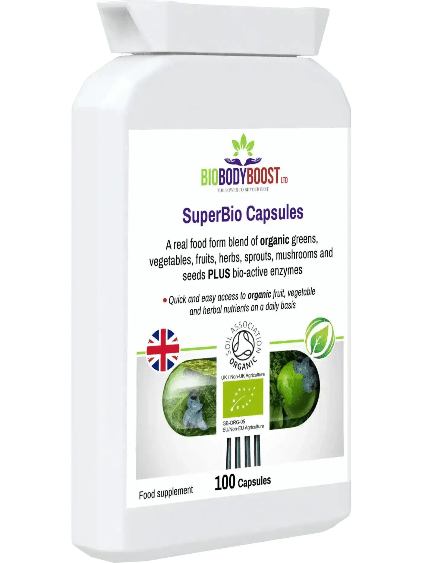 BioBodyBoost Vitamins & Supplements BioBodyBoost Organic Food Form Greens Supplements