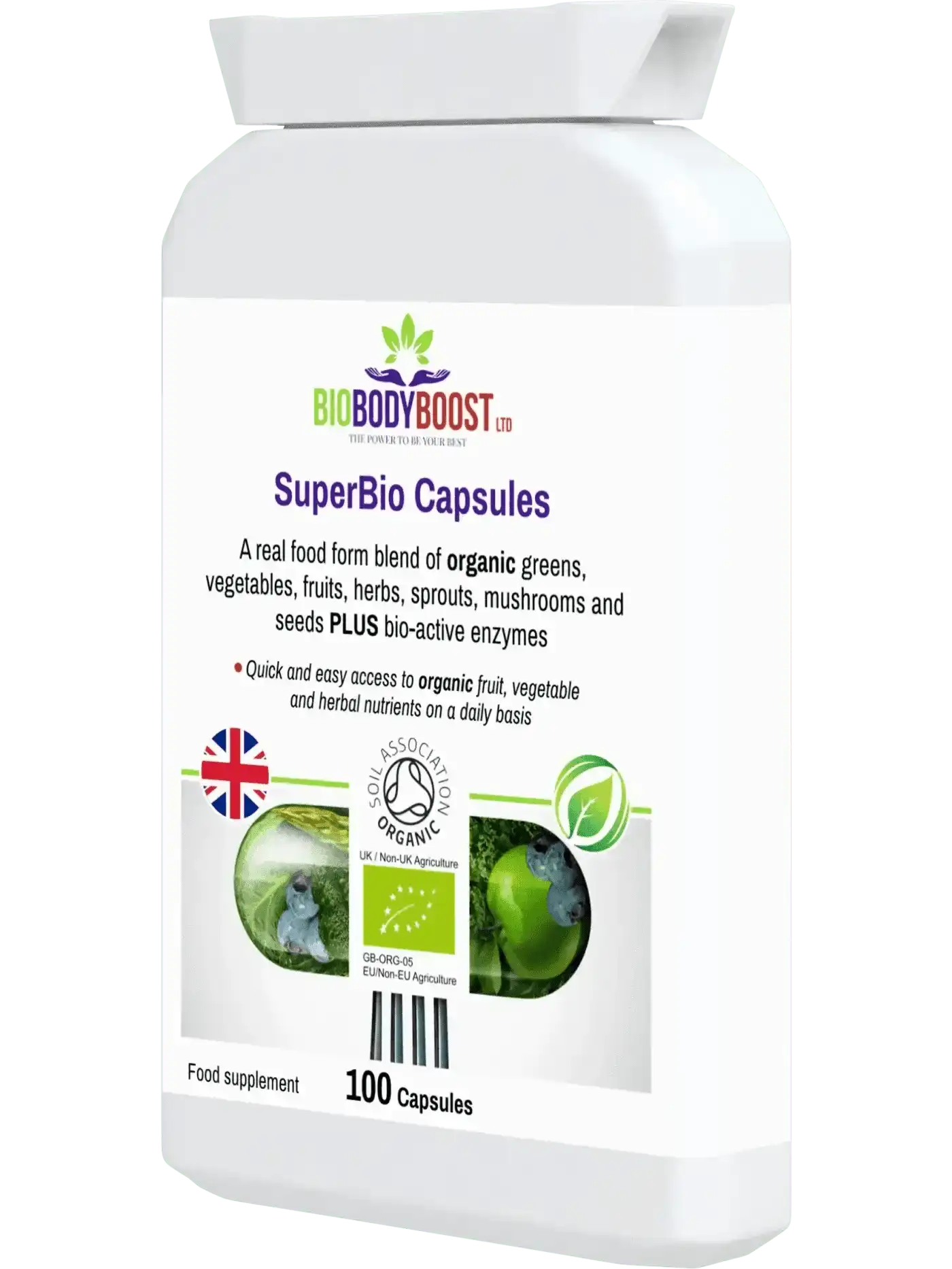 BioBodyBoost Vitamins & Supplements BioBodyBoost Organic Food Form Greens Supplements