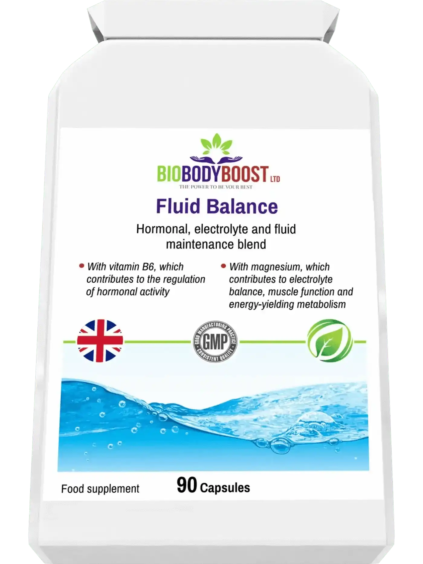 BioBodyBoost Vitamins & Supplements Fluid Balance - Advanced Electrolyte Water Retention Support