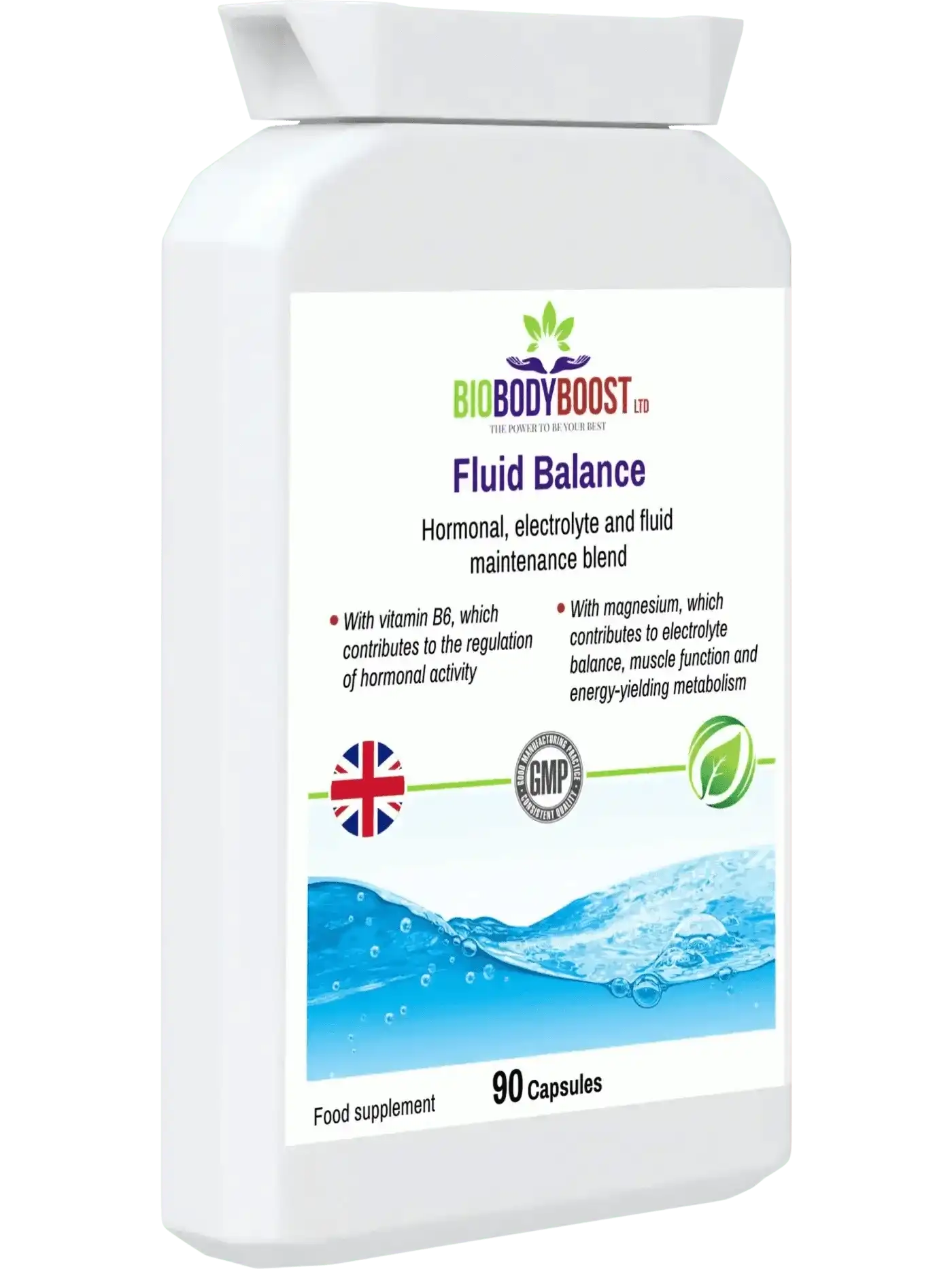 BioBodyBoost Vitamins & Supplements Fluid Balance - Advanced Electrolyte Water Retention Support