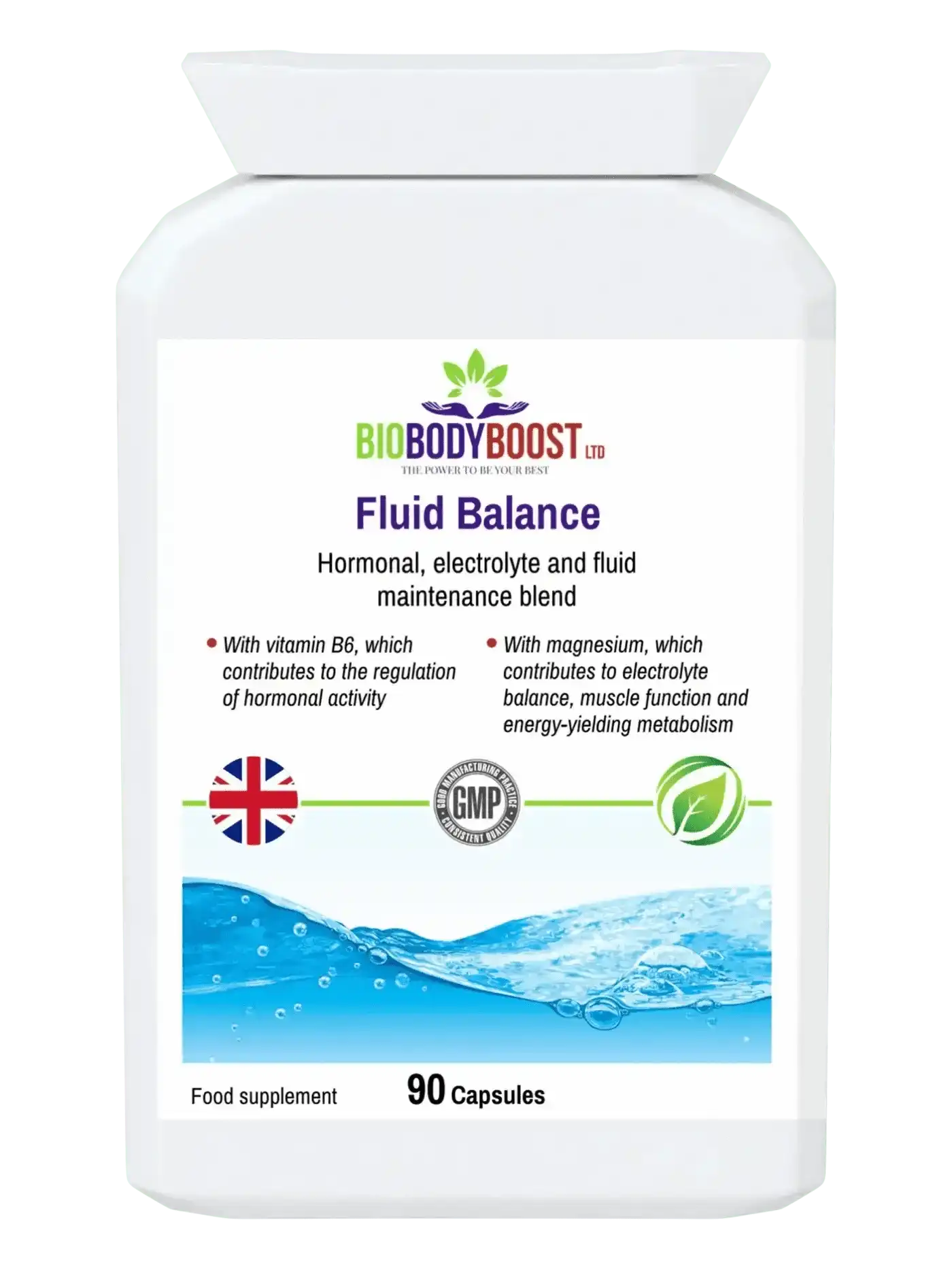 BioBodyBoost Vitamins & Supplements Fluid Balance - Advanced Electrolyte Water Retention Support
