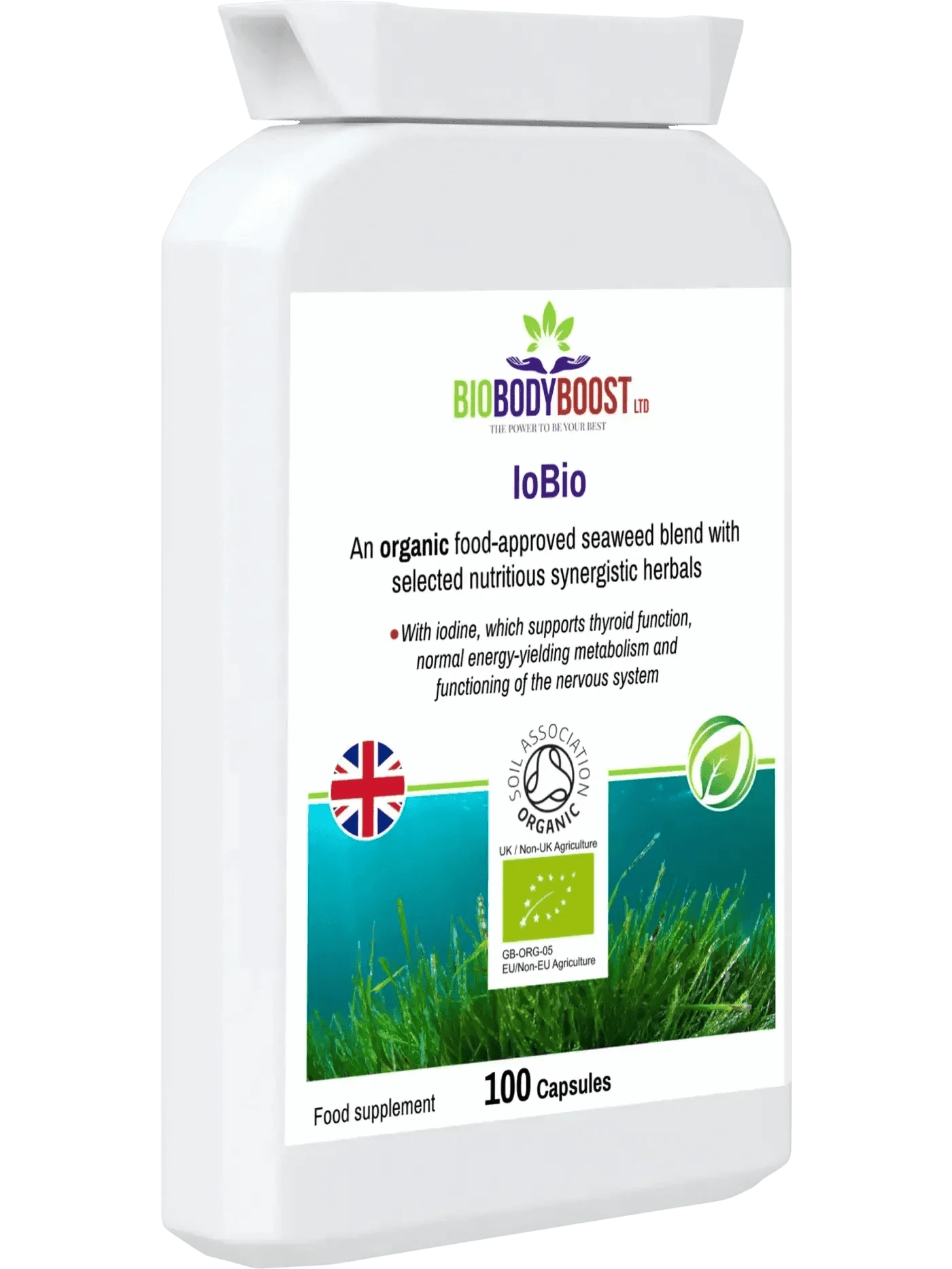 BioBodyBoost Vitamins & Supplements IoBio - Organic Seaweed Herbal Combination