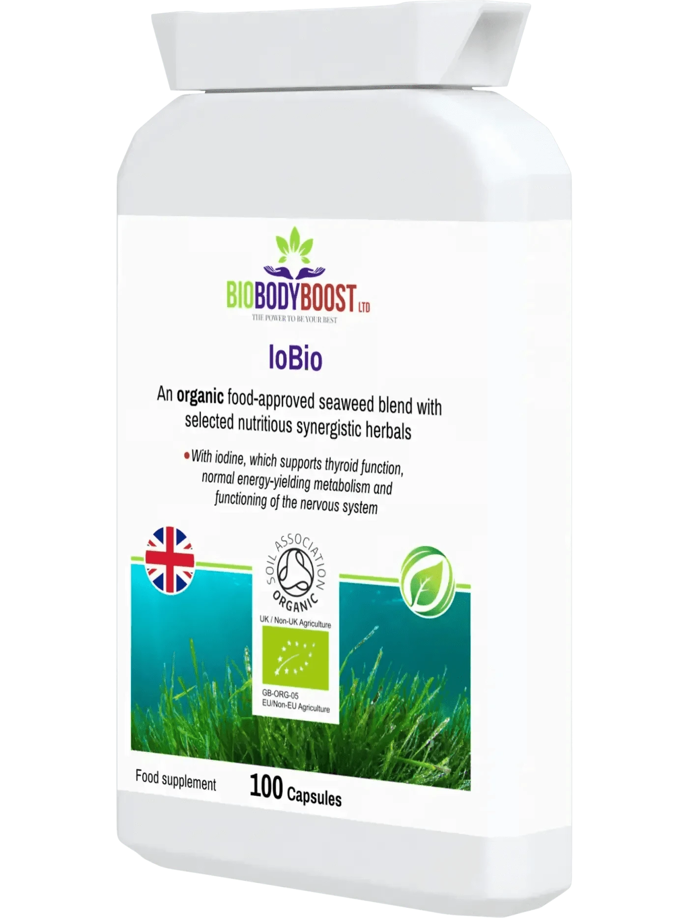 BioBodyBoost Vitamins & Supplements IoBio - Organic Seaweed Herbal Combination