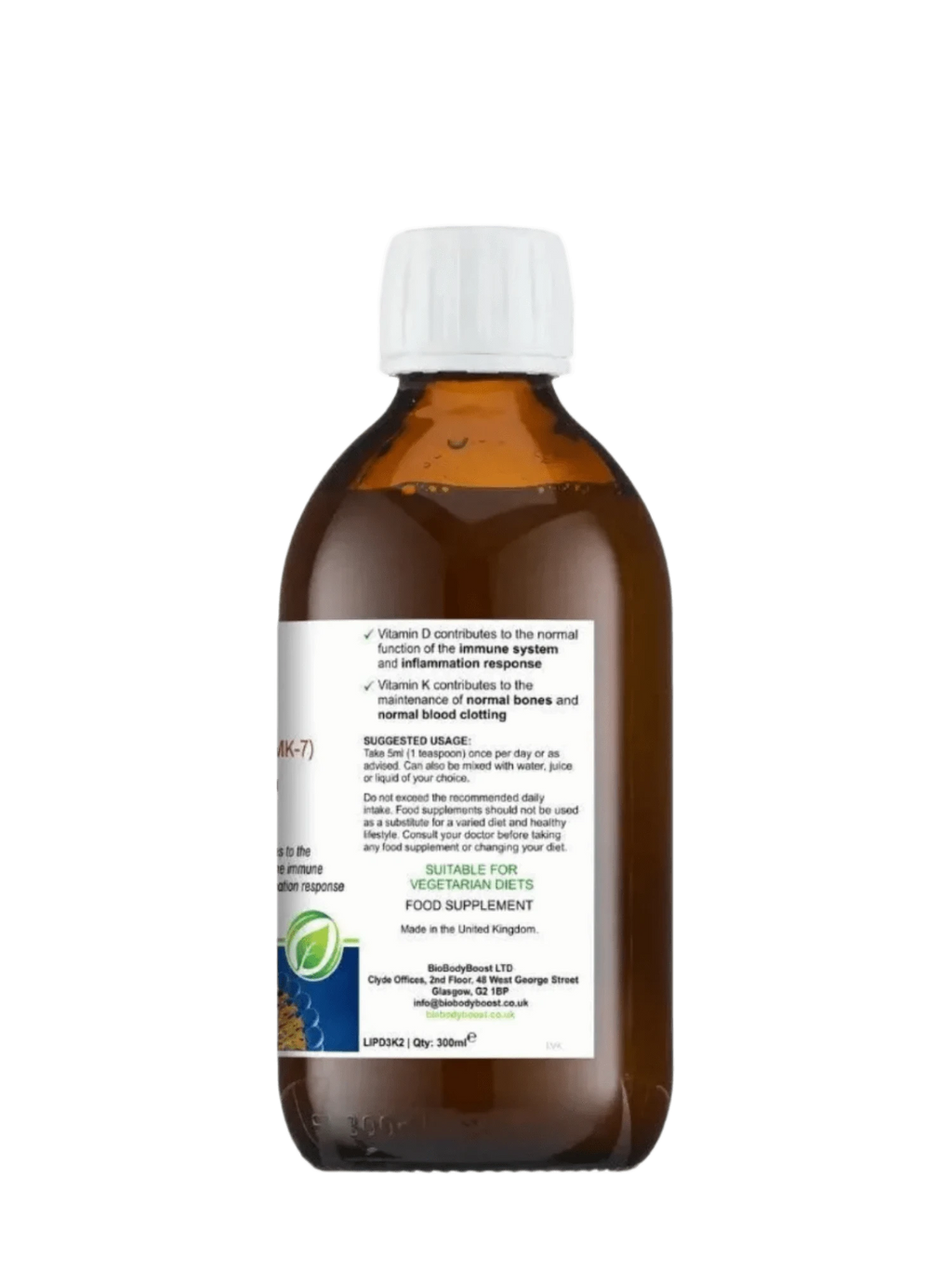 BioBodyBoost Vitamins & Supplements LIPOVITA D3 K2 - Liposomal Vitamin D3 K2