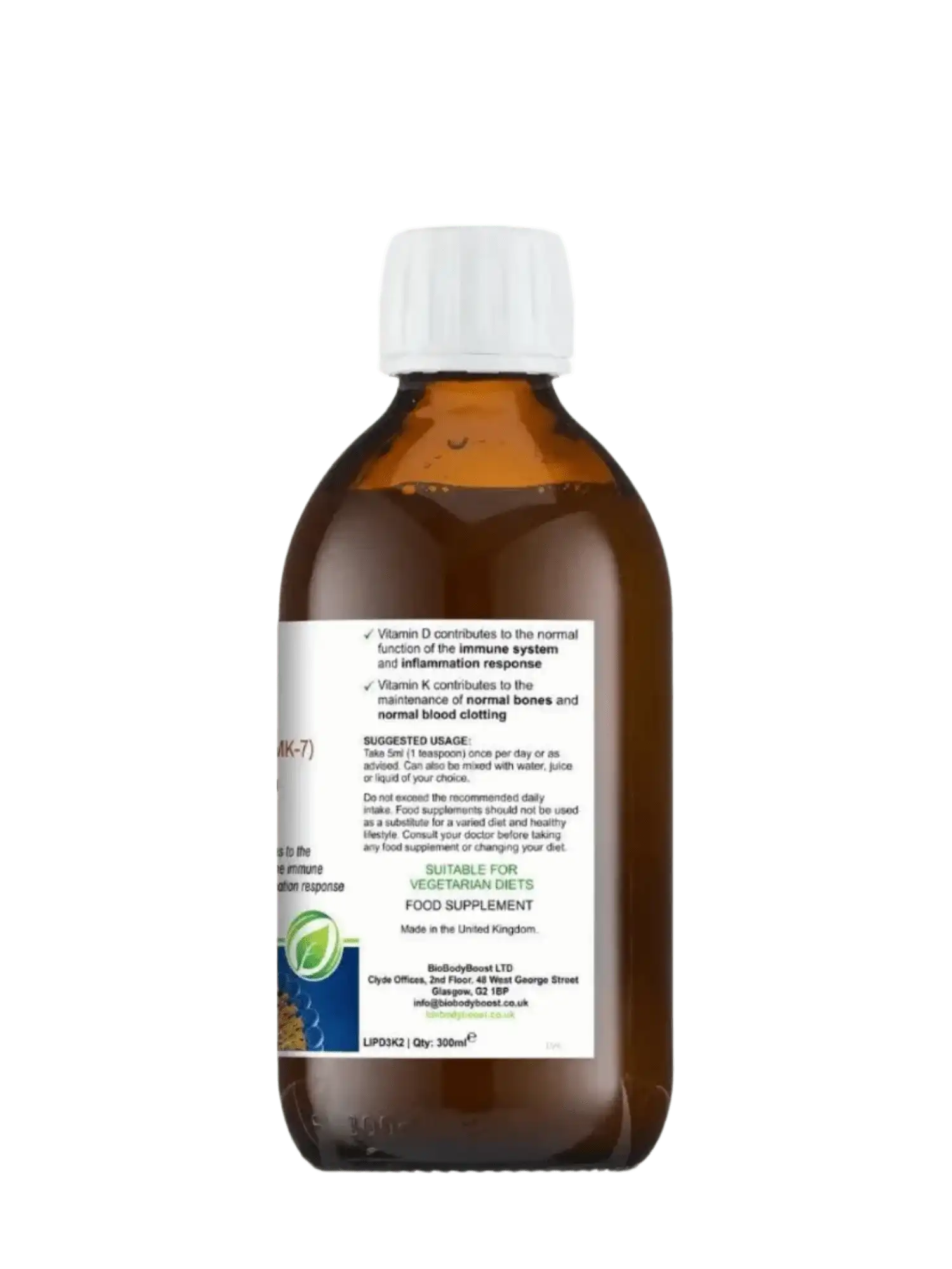 BioBodyBoost Vitamins & Supplements LIPOVITA D3 K2 - Liposomal Vitamin D3 K2