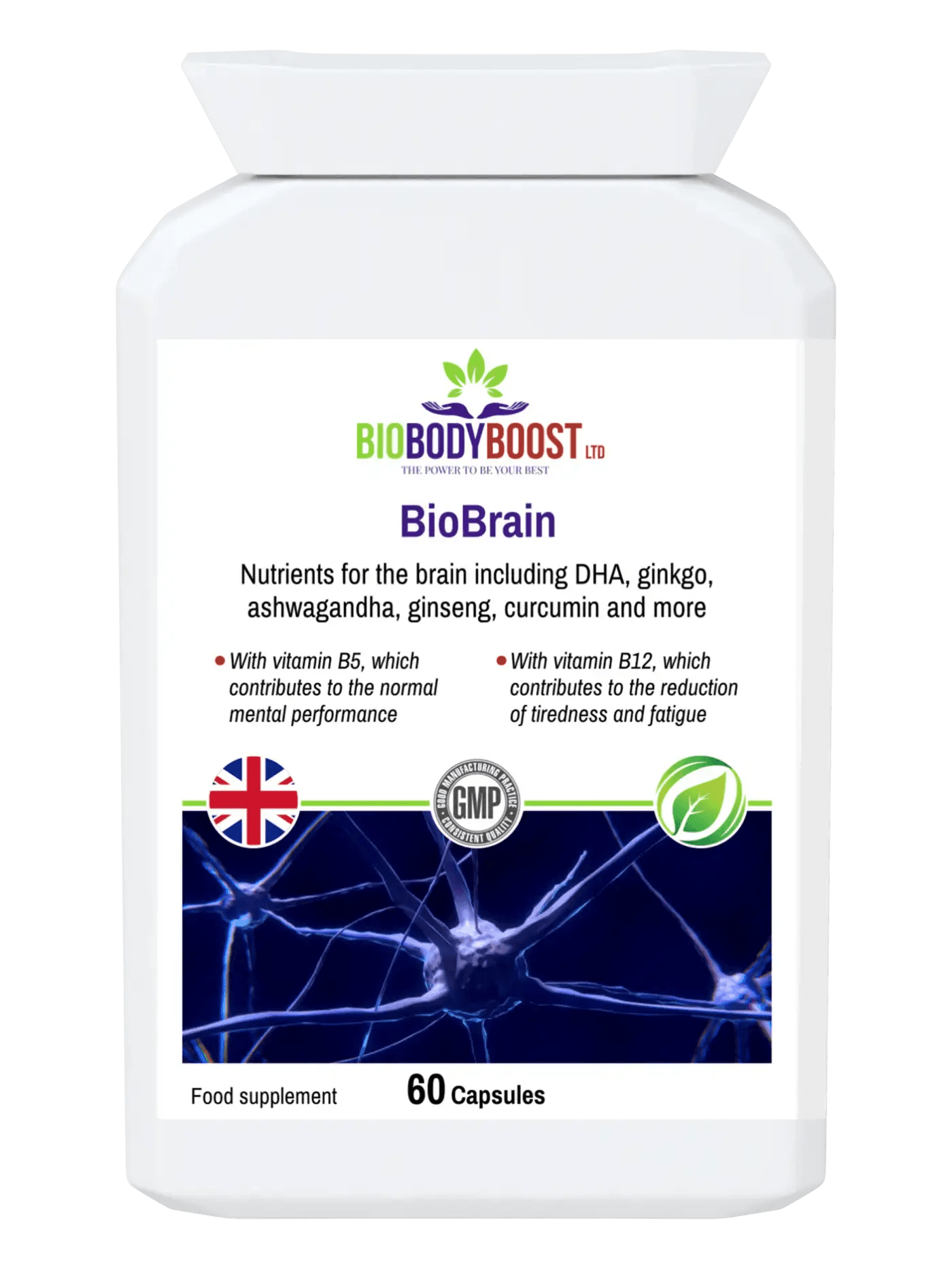 BioBrain - Natural Nootropics Supplement - BioBodyBoost