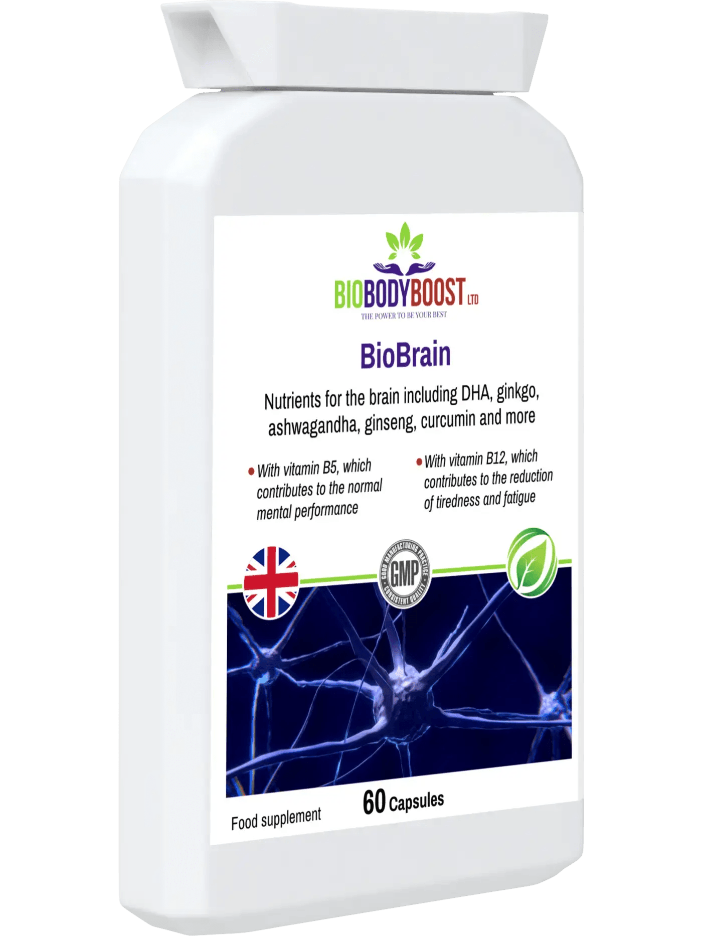 BioBrain - Natural Nootropics Supplement - BioBodyBoost