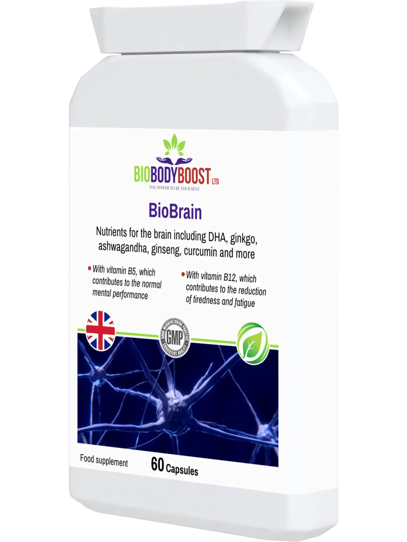 BioBrain - Natural Nootropics Supplement - BioBodyBoost