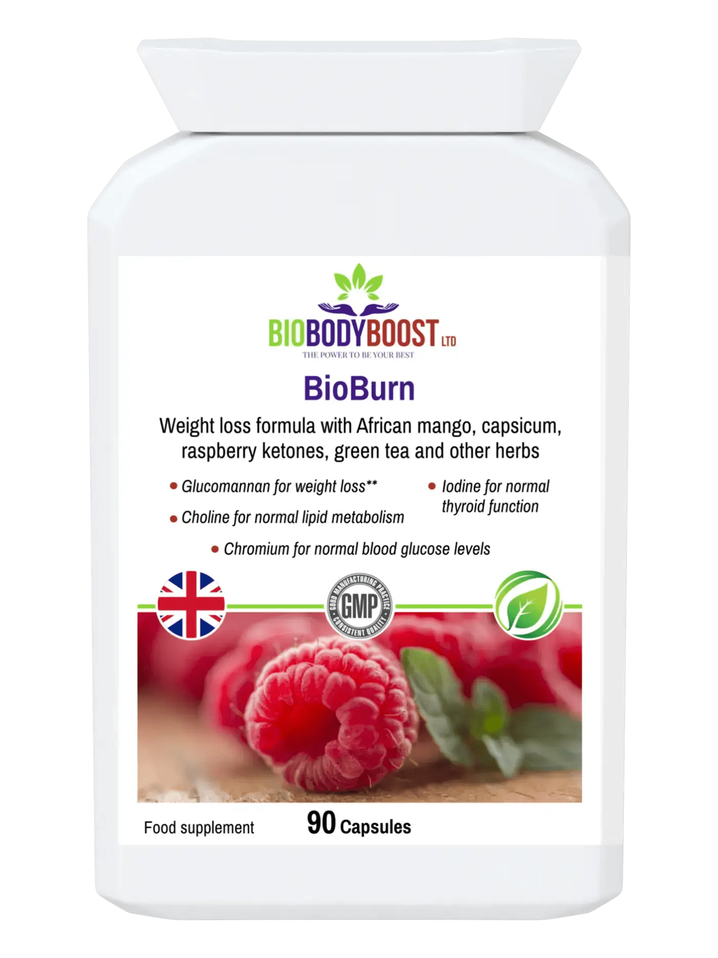 BioBurn - Glucomannan Raspberry Combination - Weight Loss