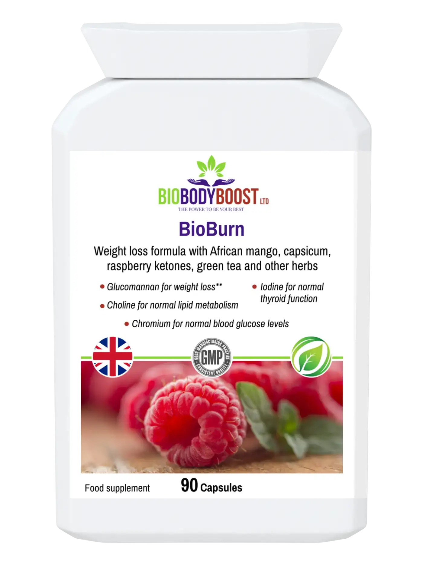 BioBurn - Glucomannan Raspberry Ketones - Premium Vitamins & Supplements from BioBodyBoost - Just £19.99! Shop now at BioBodyBoost