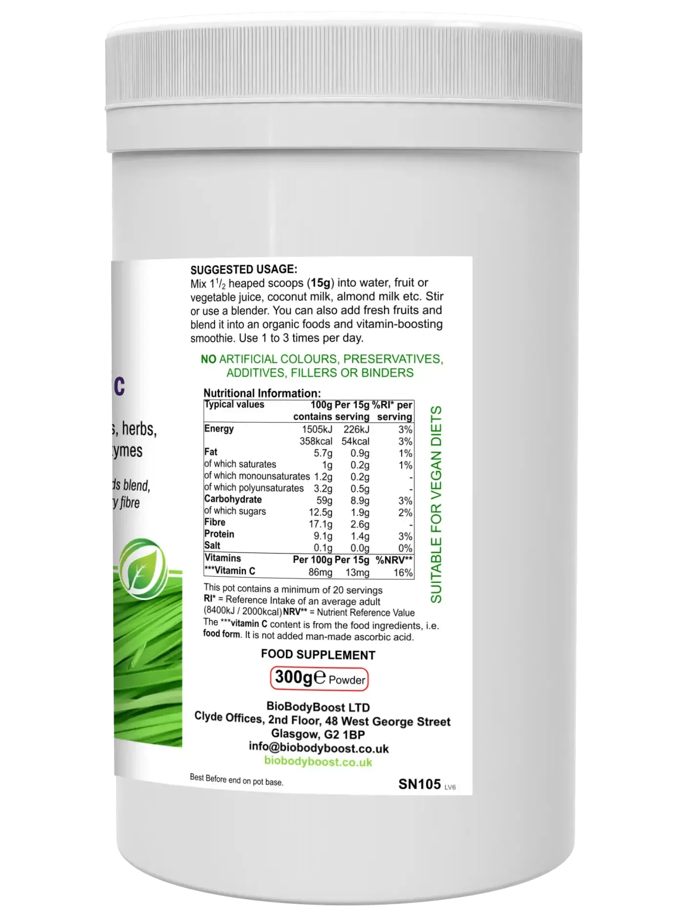 BioGreenz - Organic Green Meal Shake - Nutrition Drinks & Shakes