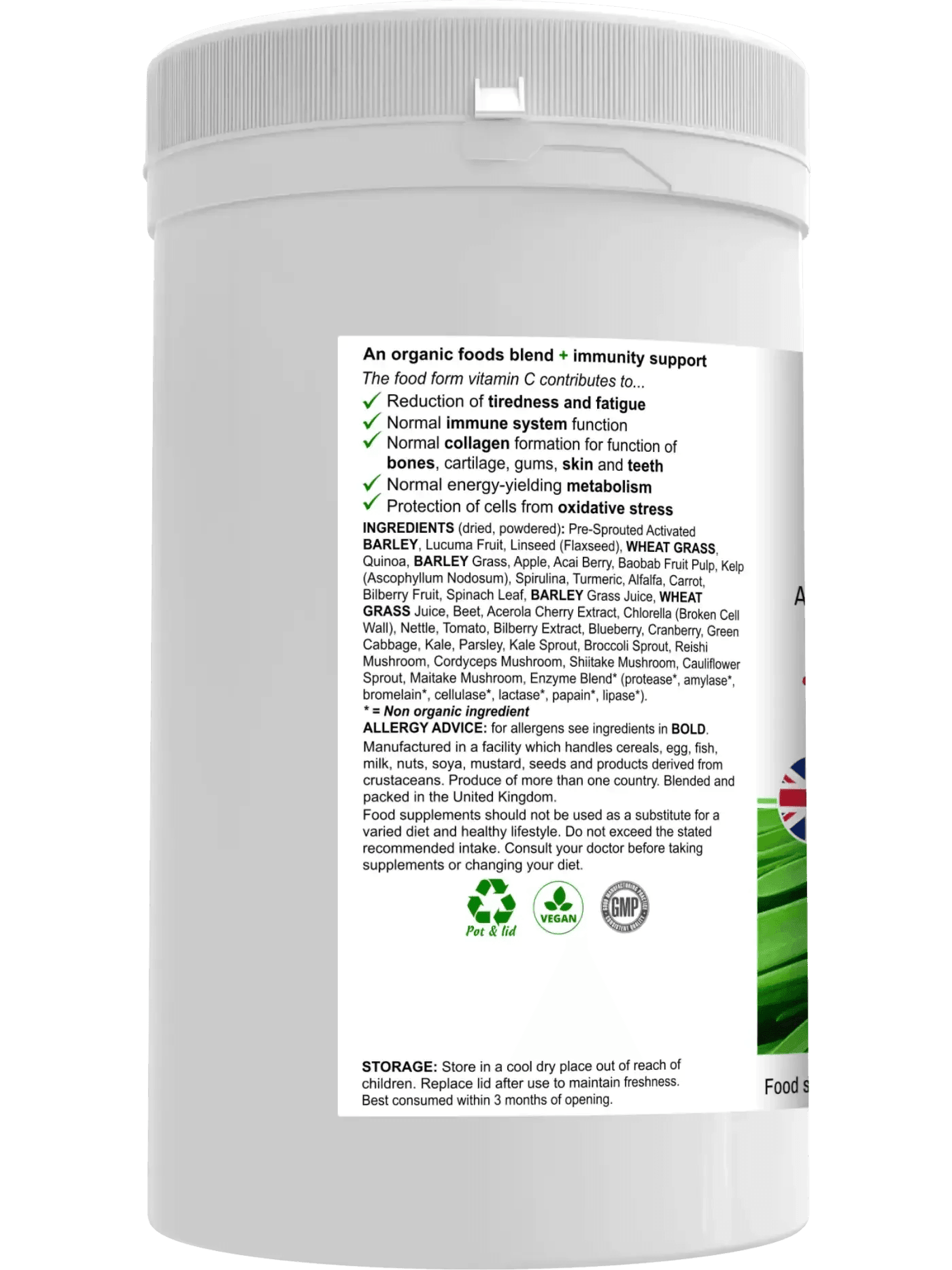 BioGreenz Organic Green Meal Shake - Complete Plant-Based Nutrition - BioBodyBoost